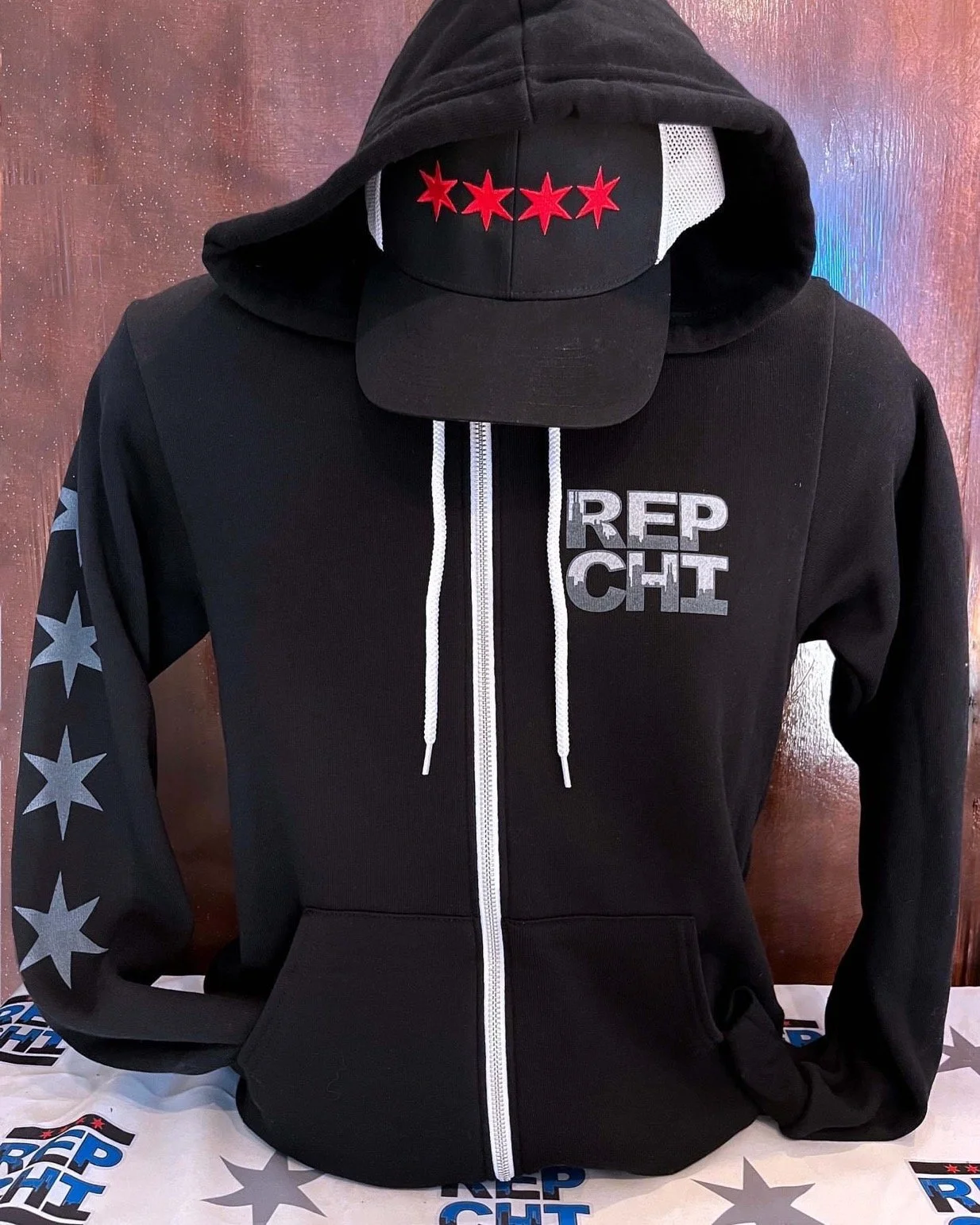 REPCHI ZIP + GREY STARS