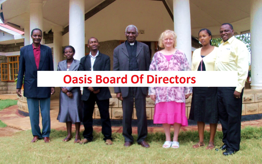 George Matua, Caroline Murugi, Moses Mwangi, Bishop David Kalua, Virginia Burbank, Dianah Maringa, Paul Gitari Maringa