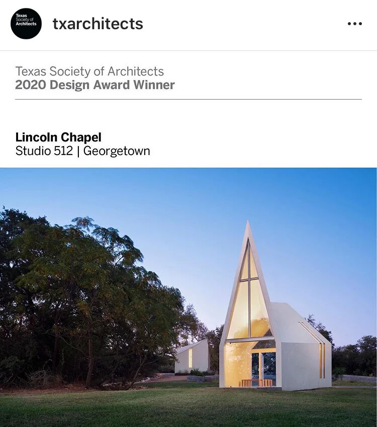  Texas Society of Architects : 2020 Design Award 
