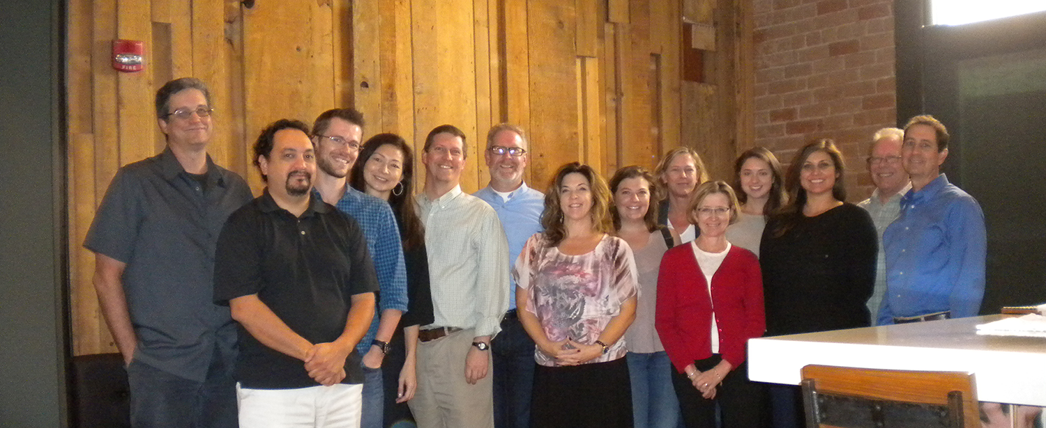From left to right the BWS Team: Tim Kauffman, Joe Osborn, Jesse Ross, Sue Gray, Chris Pinkerton, Steve McKnight, Belinda Patka, Sarah Brausch, Holly Damerell, Robin Shambach, Taryn McGann, Gracie Soto, Arthur Stables, and Frank Slingerland.