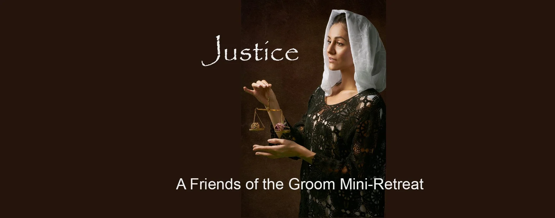Picture of a Biblical woman holding justice scales