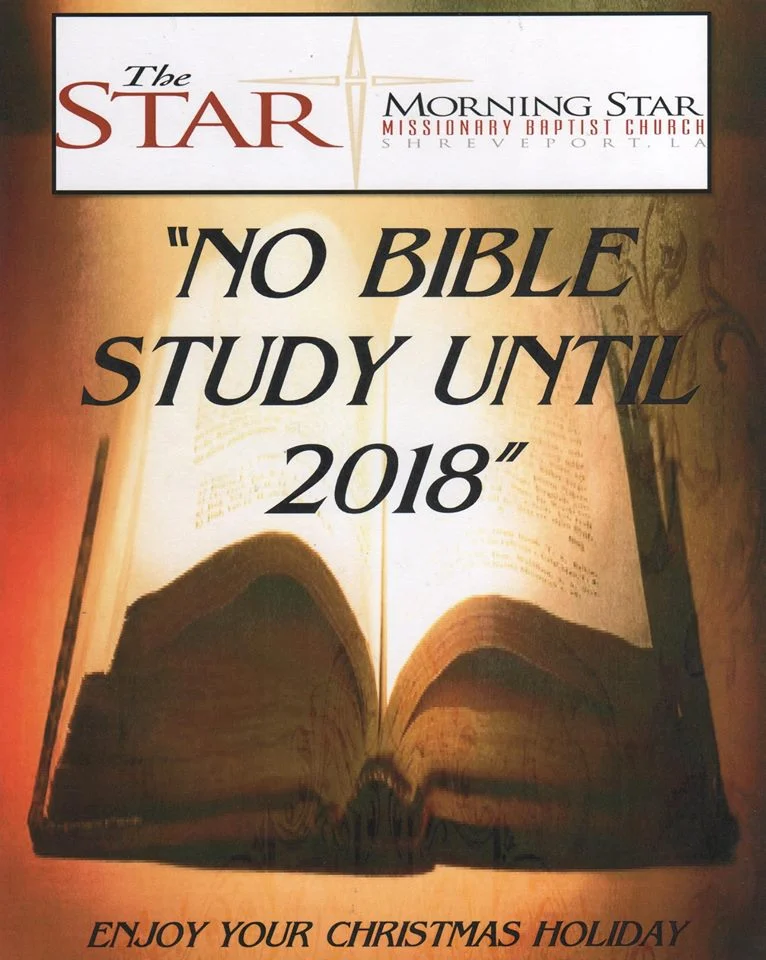 Bible Study Returns in January