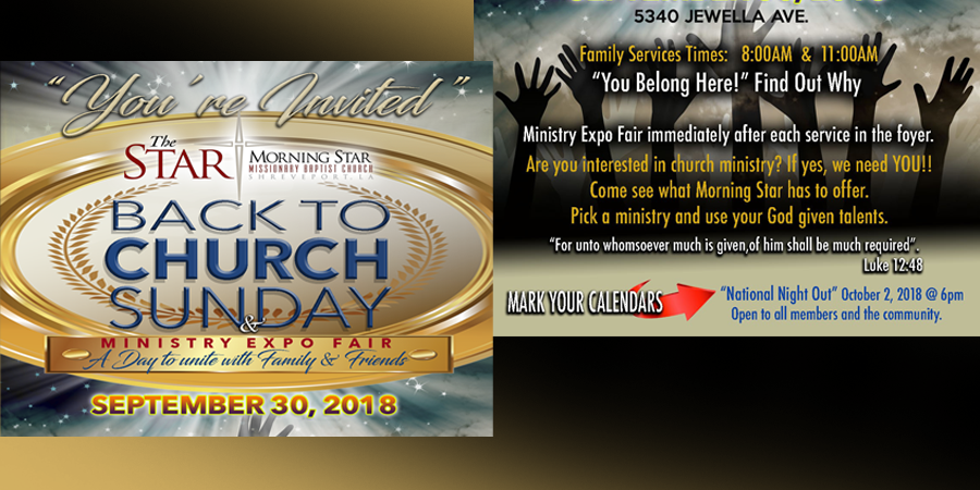 Back to Church Sunday