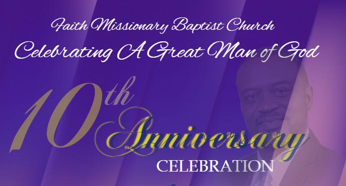 FAITH MBC - PASTOR'S ANNIVERSARY