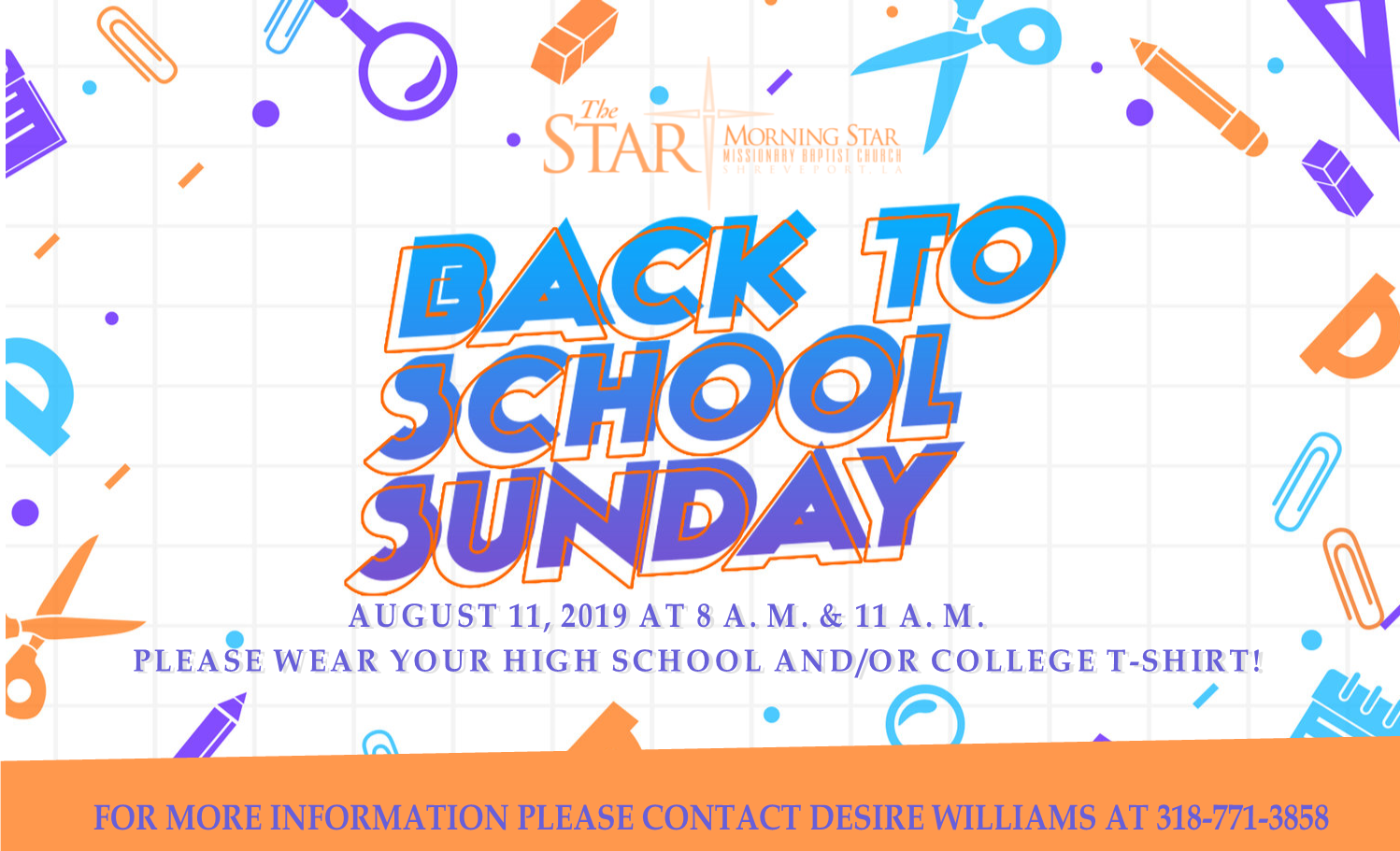 Back to School Sunday at the Star