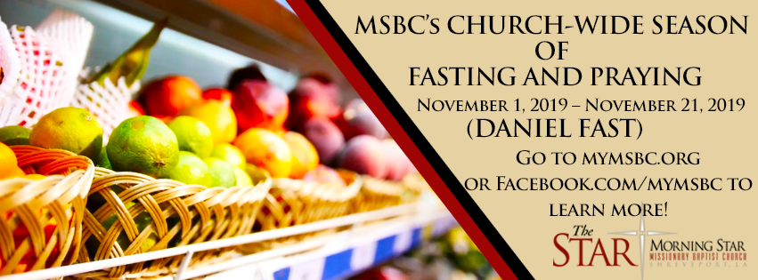 Daniel Fast WK 1 - PRAYERS for Pastor Jackson, other pastors, &amp; their families