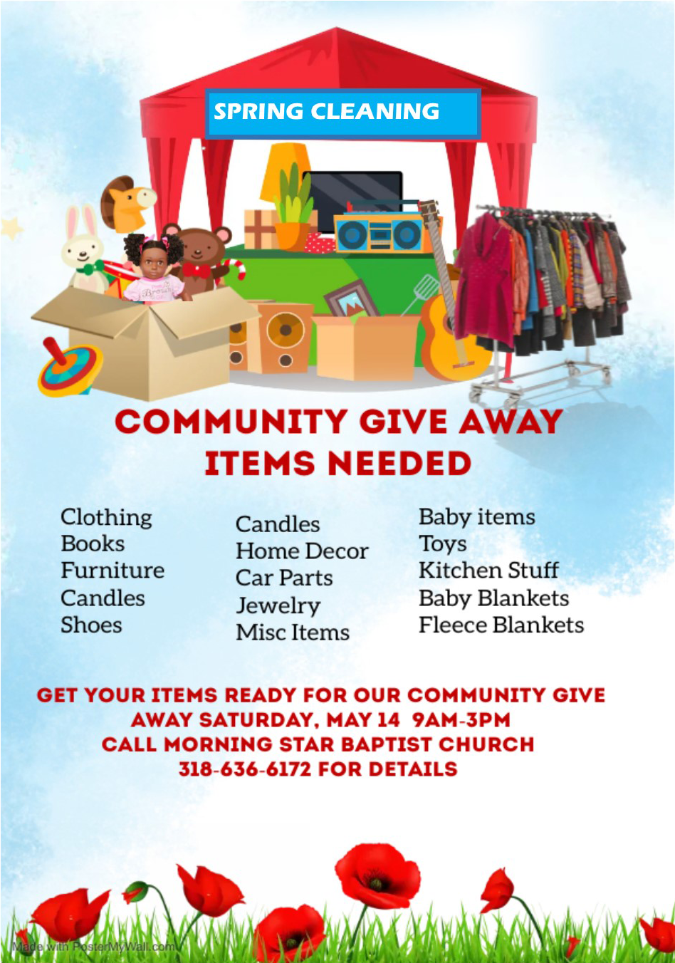 SPRING CLEANING COMMUNITY GIVEAWAY