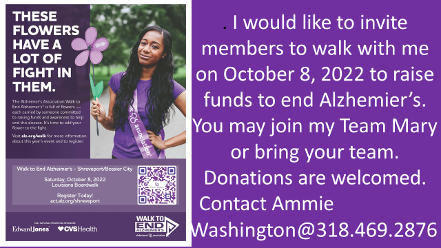 WALK TO FIGHT ALZHEIMER'S