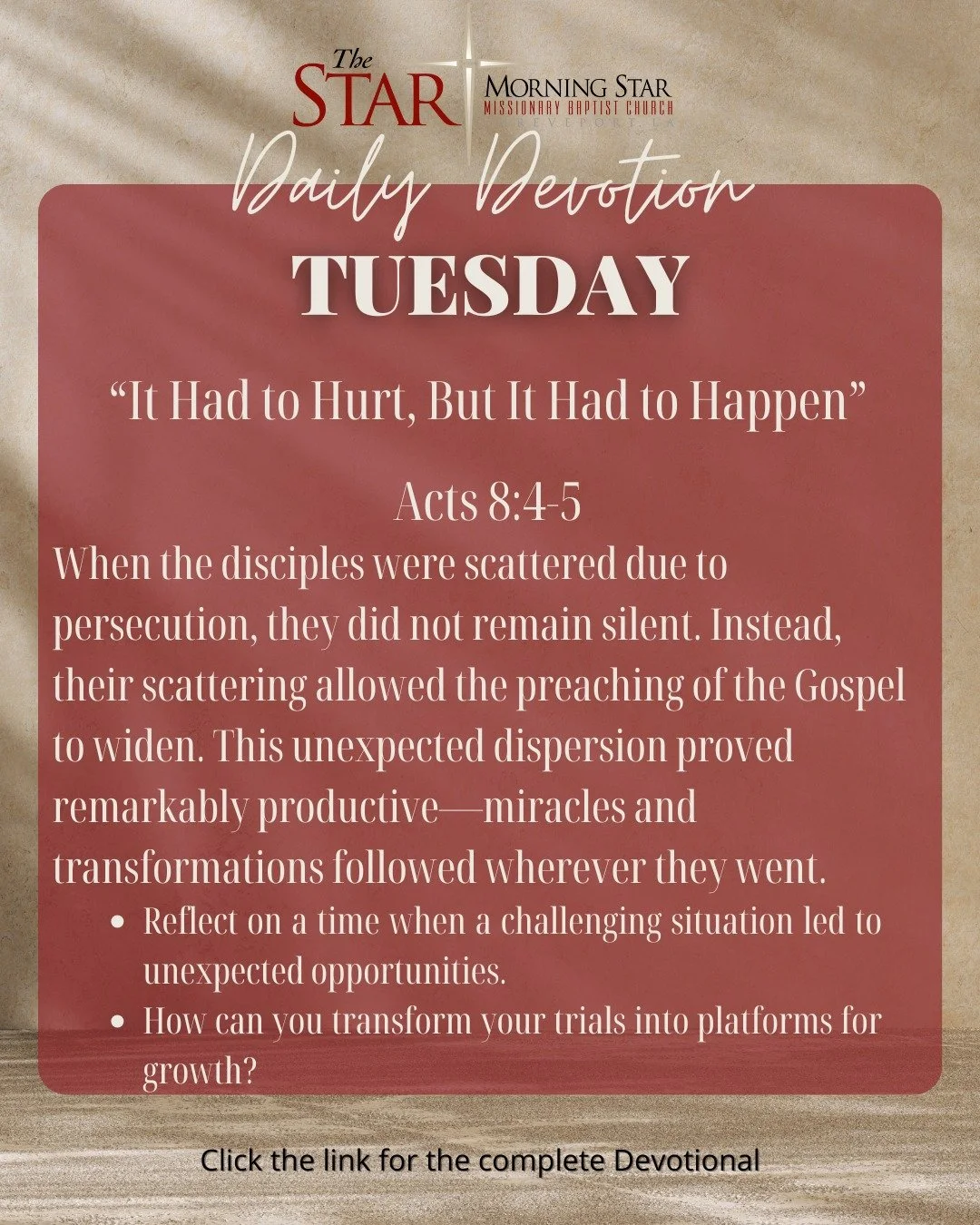 In life's toughest moments, what feels like destruction might actually be God's direction for your destiny. Have you ever looked back at a painful season and realized it led you exactly where you needed to be? Join us in exploring how God uses our st