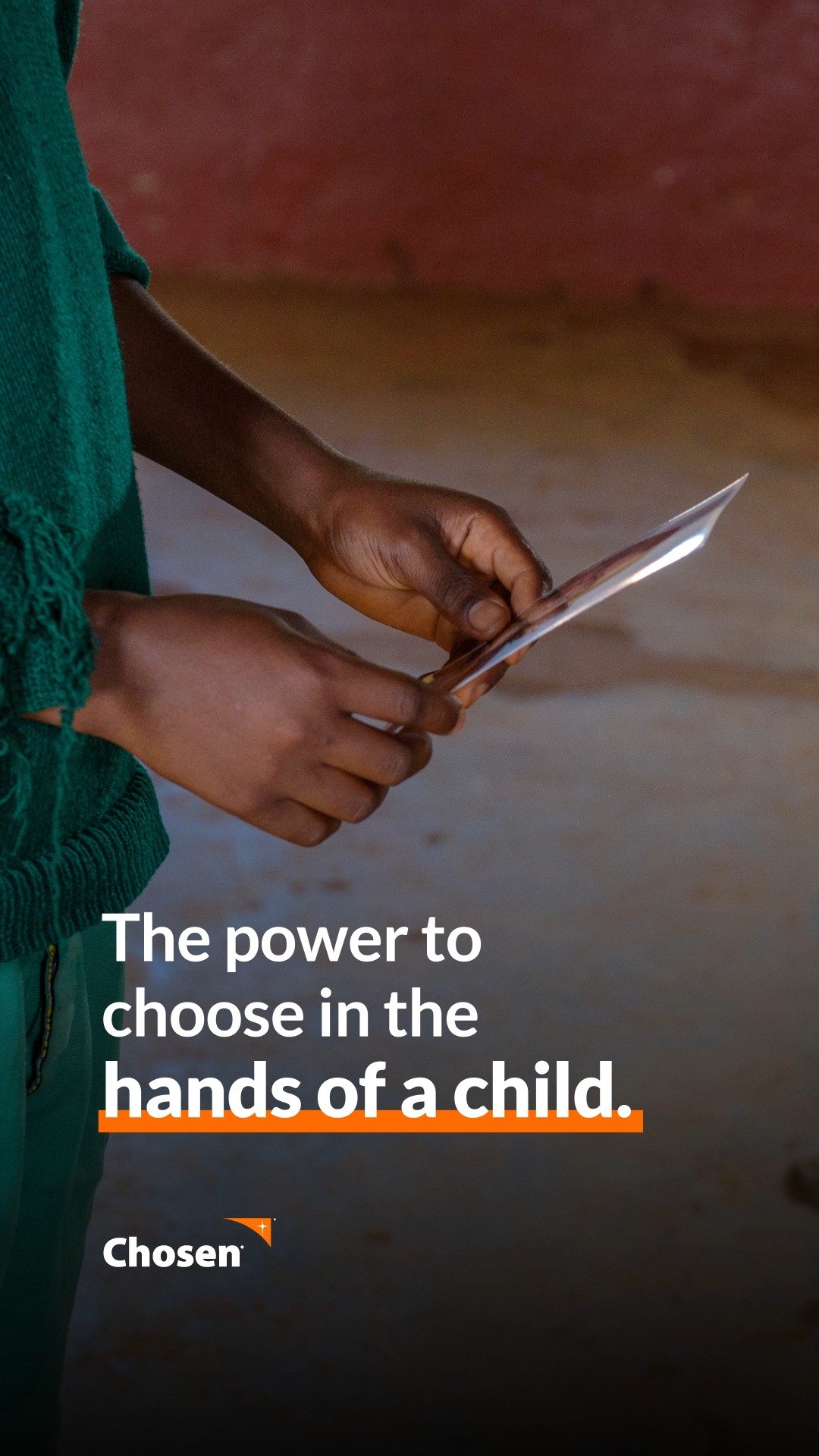 With Chosen, kids get to choose their own sponsor. Putting the power to choose in a child&rsquo;s
hands makes a huge difference. You&rsquo;ll feel it. Read Shanda and Junior&rsquo;s story here&rdquo;

 https://www.worldvision.org/sponsorship-news-sto