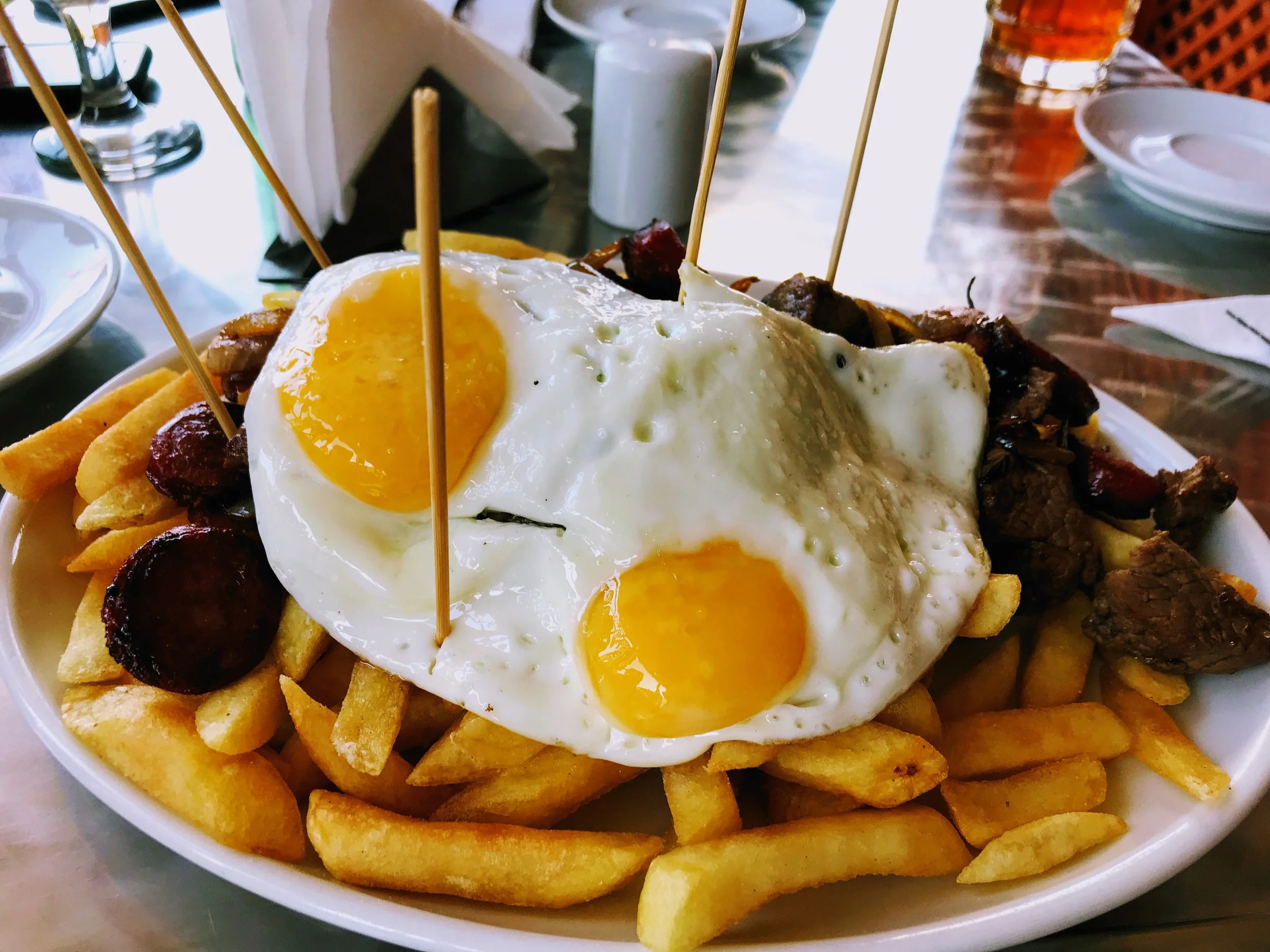 Chorrillana - just a casual Chilean meal