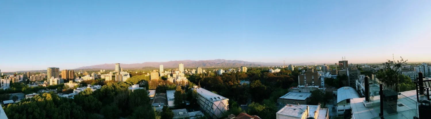 View of Mendoza from El Faro Bistro