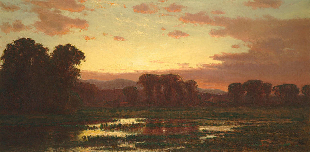 A landscape painting by James Renwick Brevoort, cousin of James Renwick, Jr.
