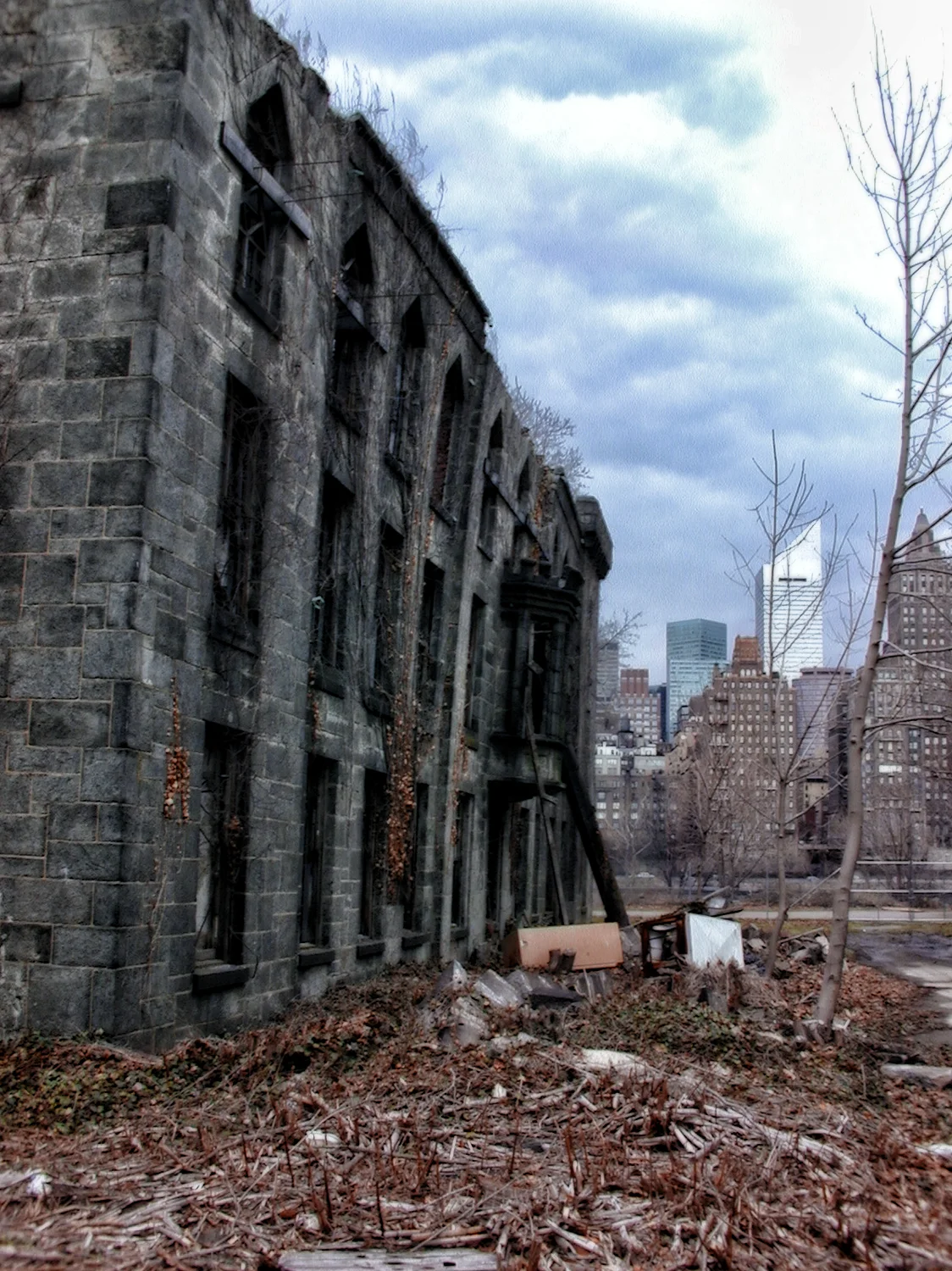 Vogel's photograph depicts the northern façade a few months before its collapse, Timothy Vogel