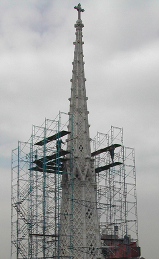 Spire Scaffold Before-Note Lean at Top 20 Feet.jpg