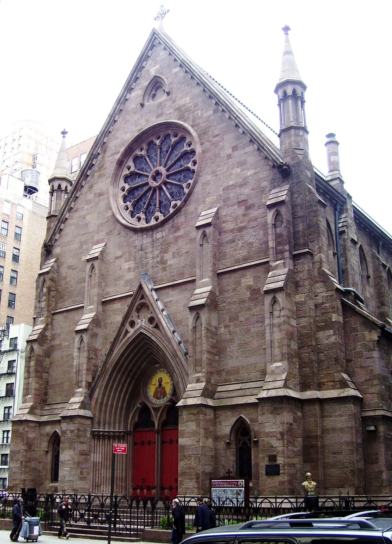 The landmark Richard Upjohn cathedral was located in Manhattan on 25th street and Broadway, Beyond My Ken