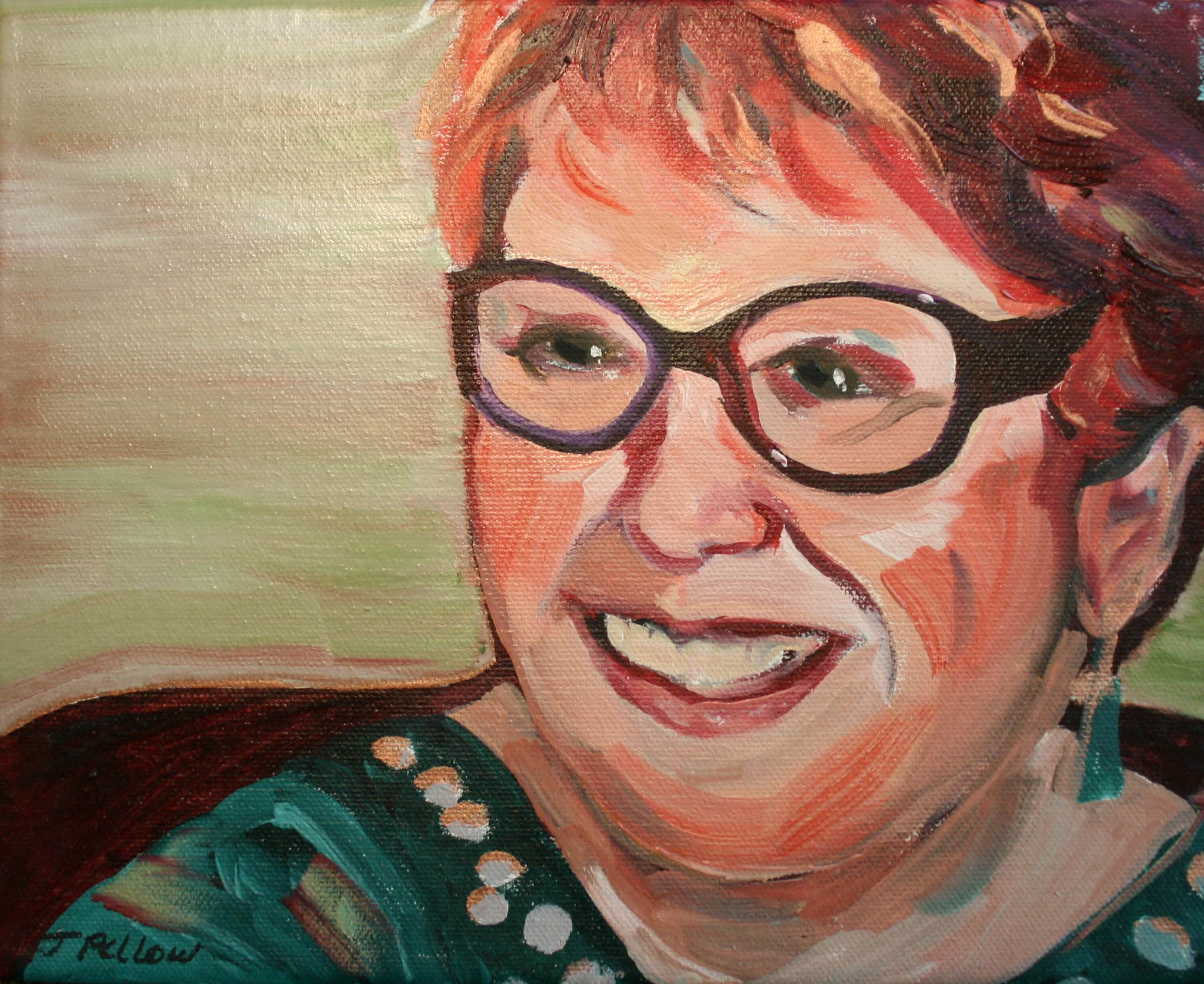 Portrait of Elaine Mills by Jackie Pellow