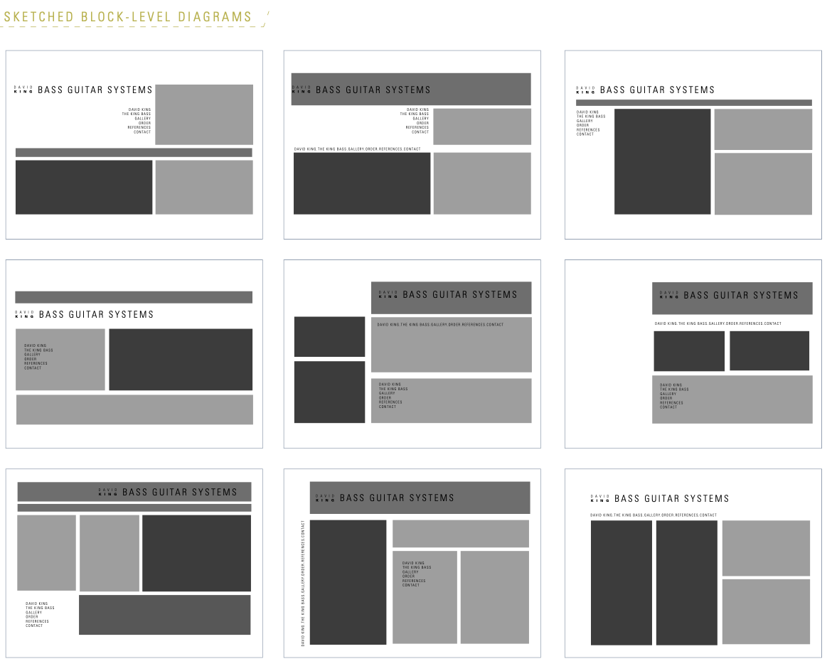 David King (identity + website)
