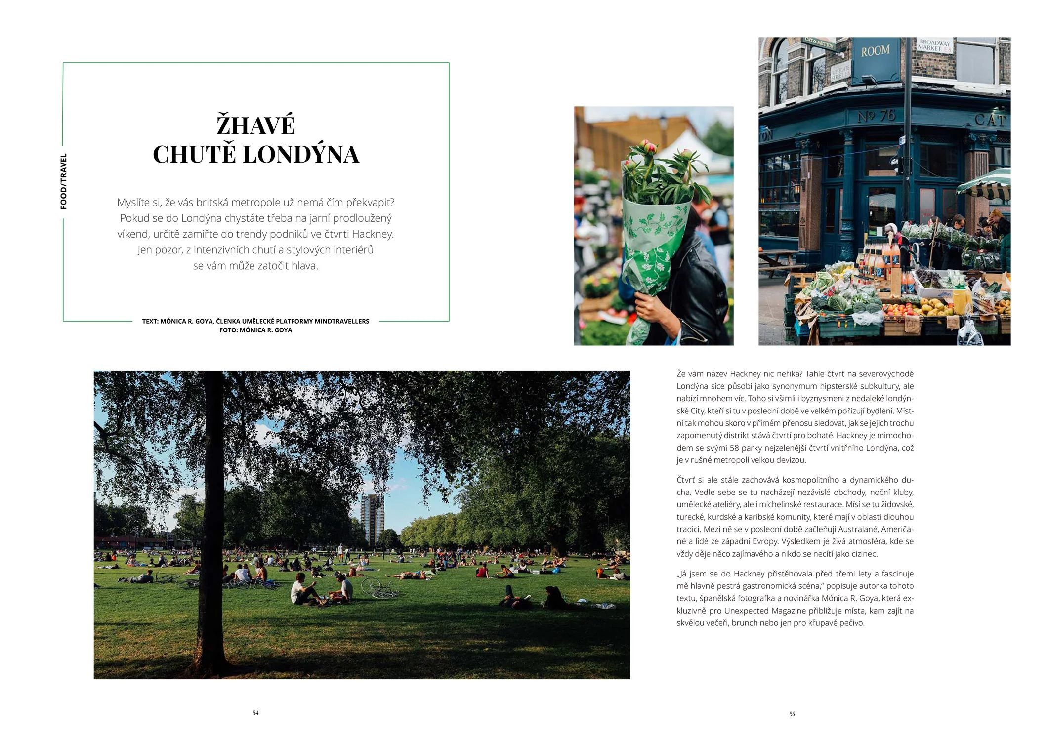 Hackney City Guide - Unexpected magazine SS17 - Photography & Words (translated to Czech from English)