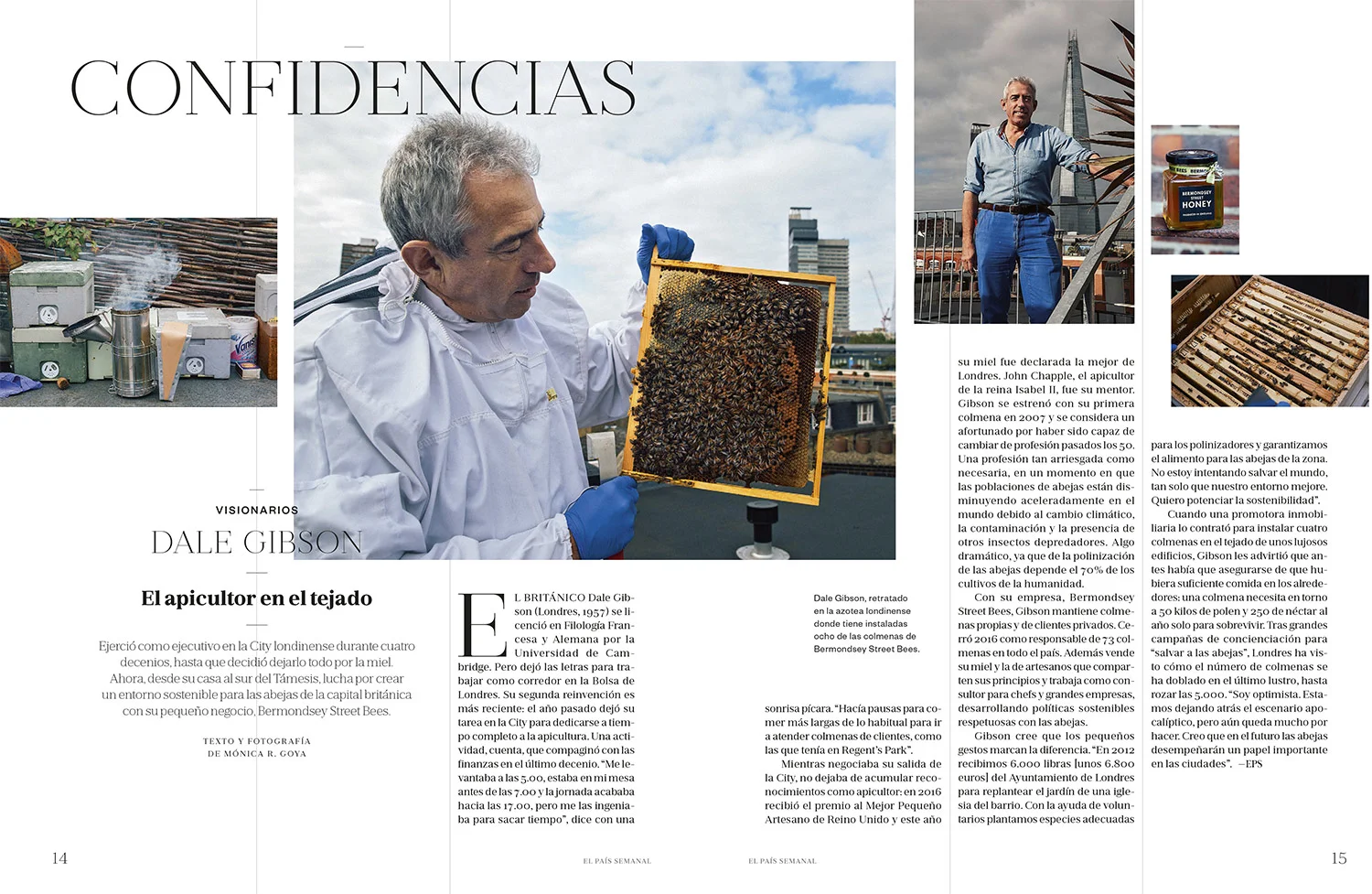 "El Apicultor en el Tejado" - El País Semanal 31/12/2017 - Writing & Photography