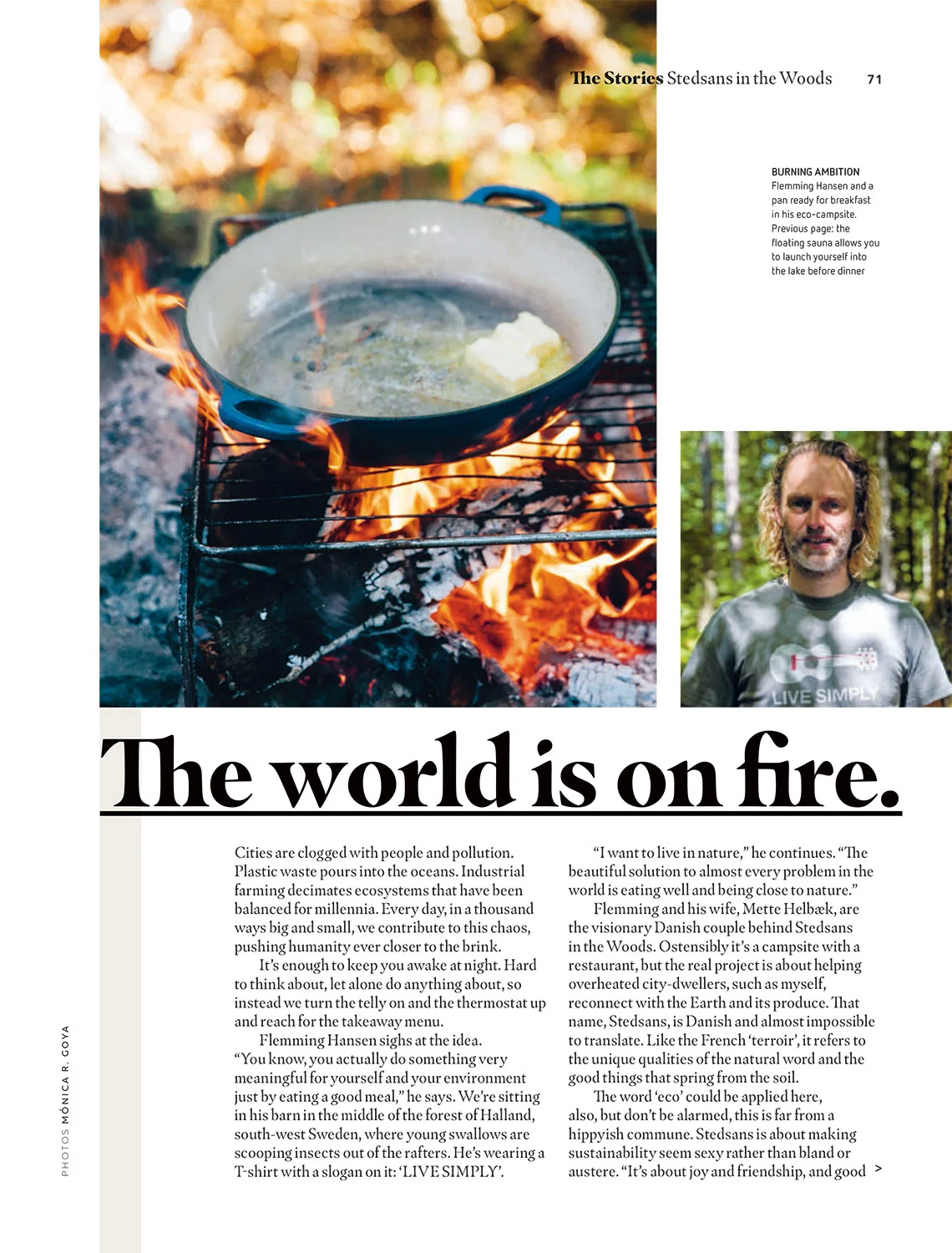 “The World Is On Fire” - easyJet Traveller October 2018 - photography