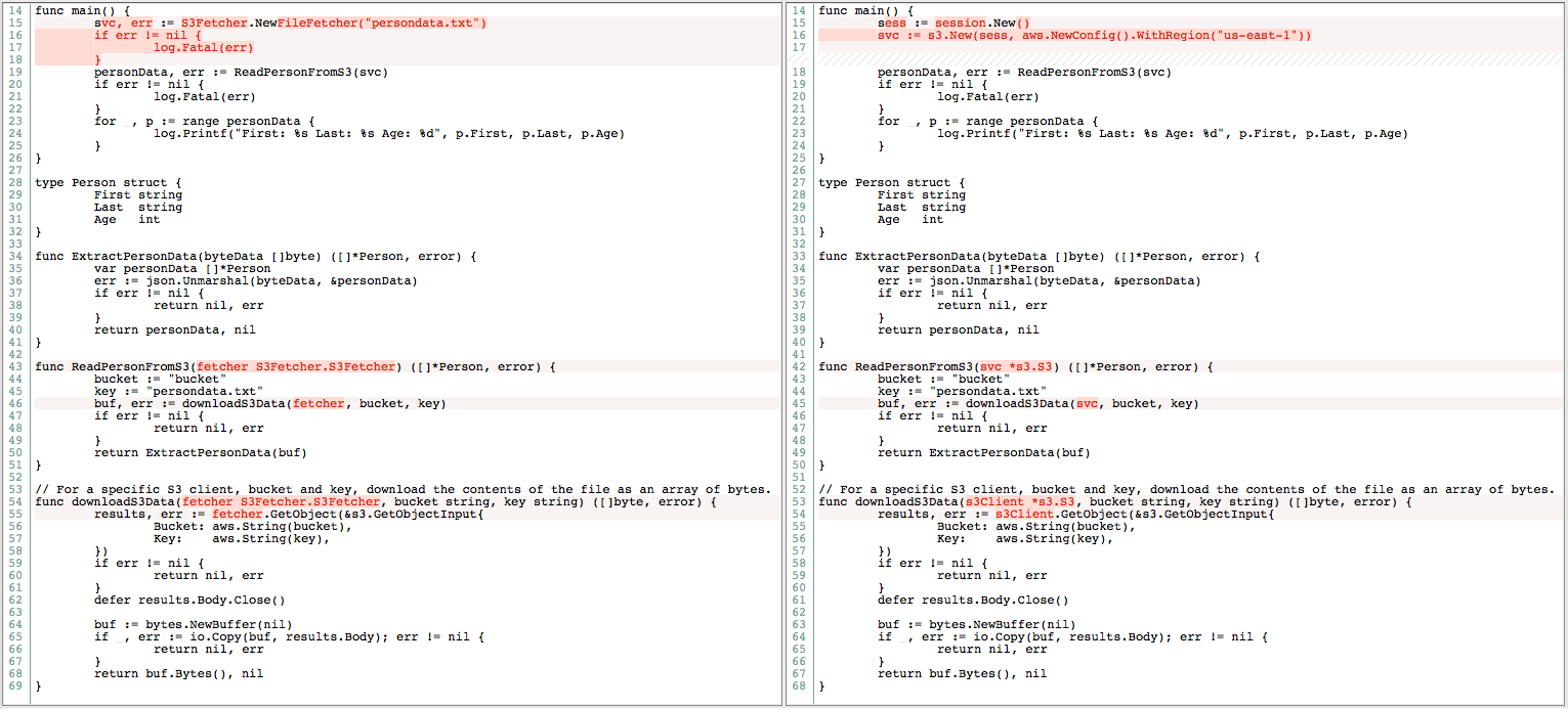 Changes to use S3Fetcher abstraction