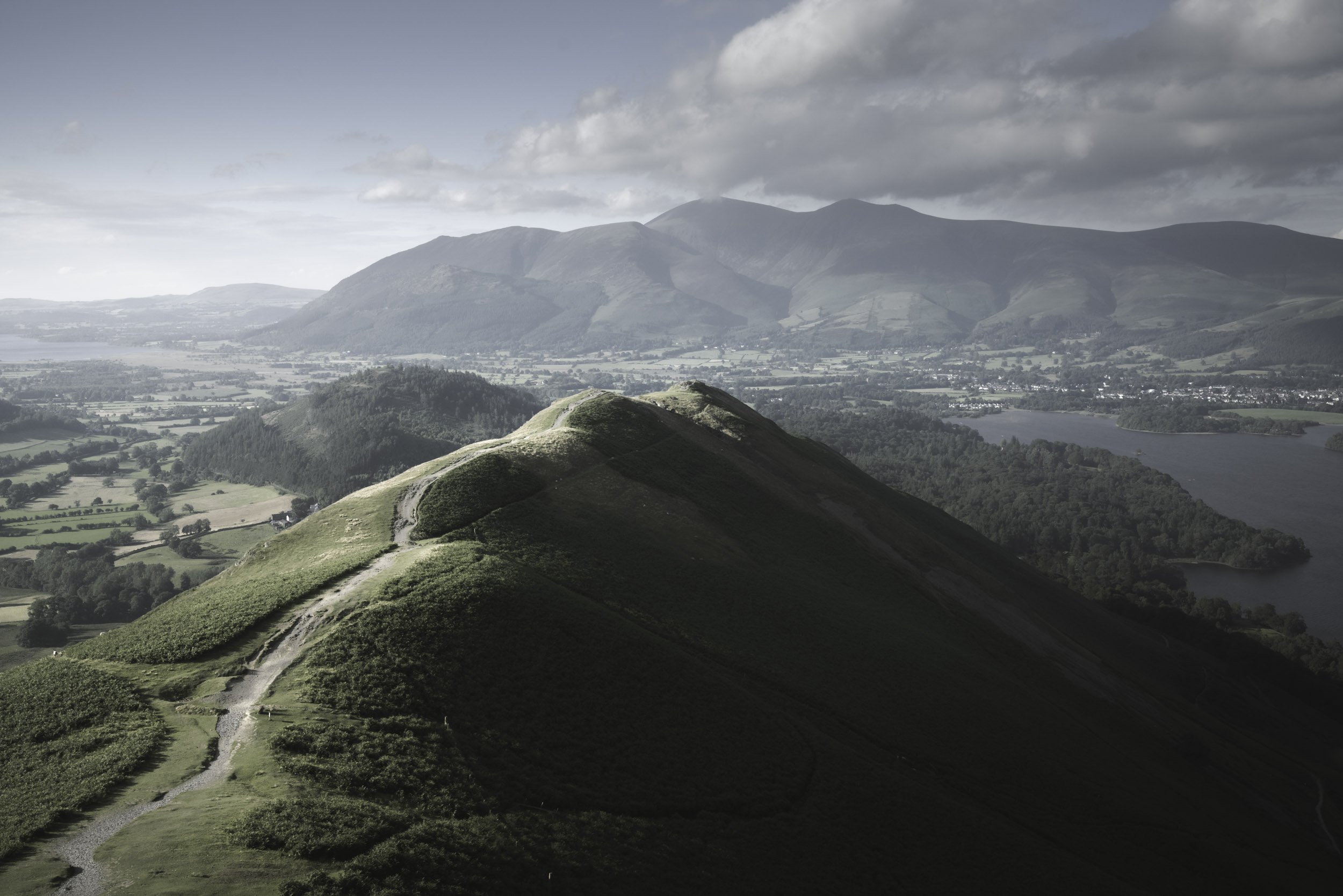 Landscape Photograph of Catbells and Keswick in the Lake District