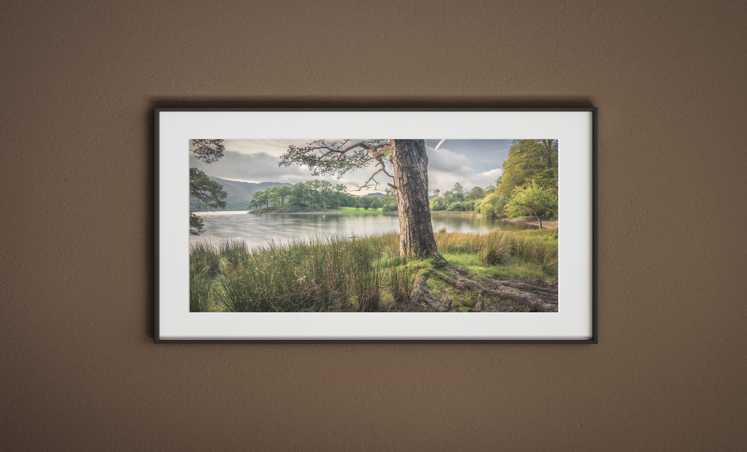 Framed fine art giclee Derwentwater Lake District landscape print by Pete Wilkinson and The Wynd, Hexham