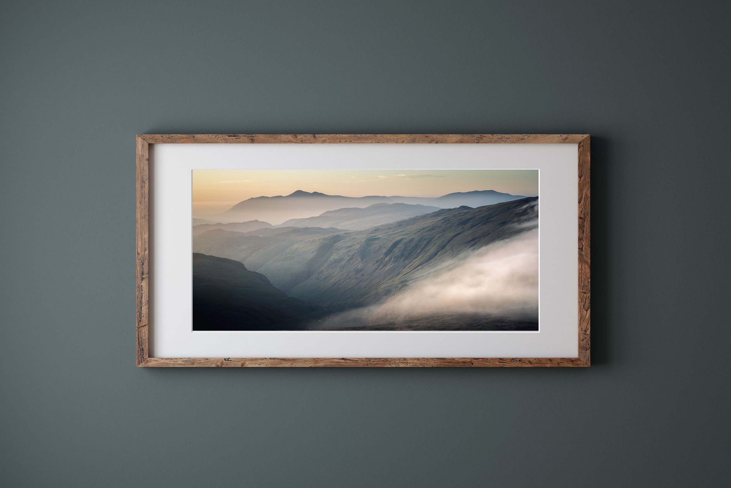 Framed fine art giclee Lake District High Raise landscape print by Pete Wilkinson