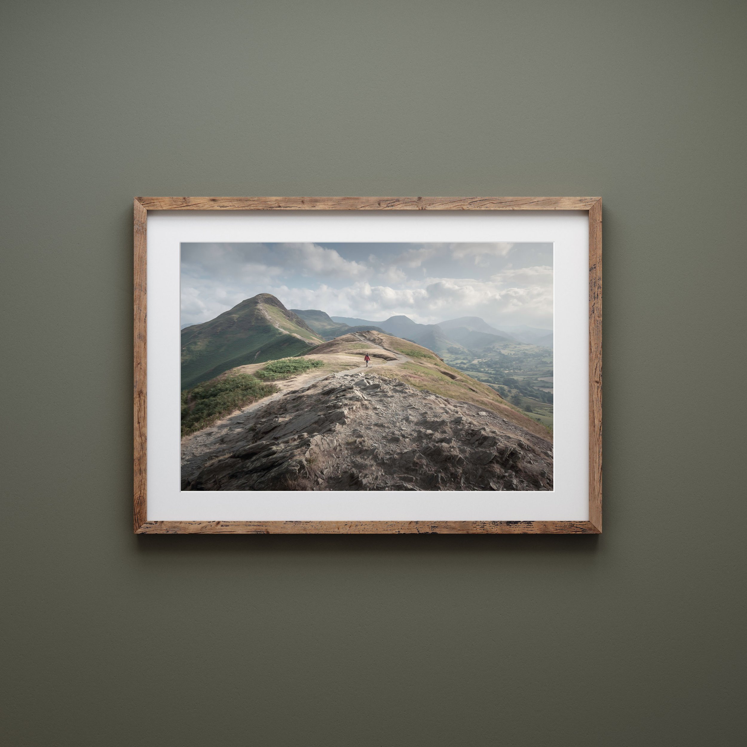 Framed fine art giclee landscape print of Catbells and the Newlands Valley in the Lake District