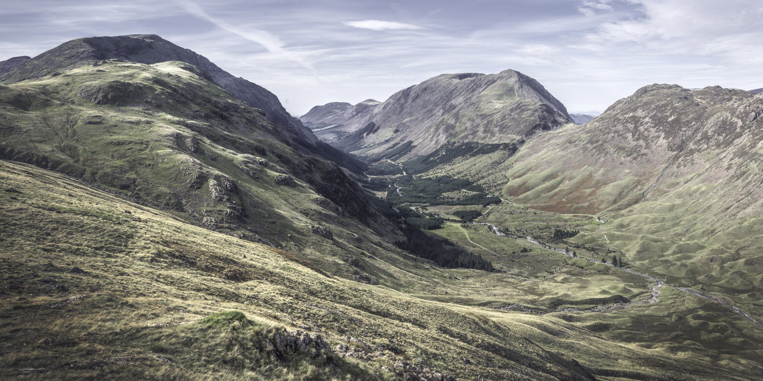 Landscape Photograph of Ennerdale in the lake District, from Great Gable, by Peter Wilkinson