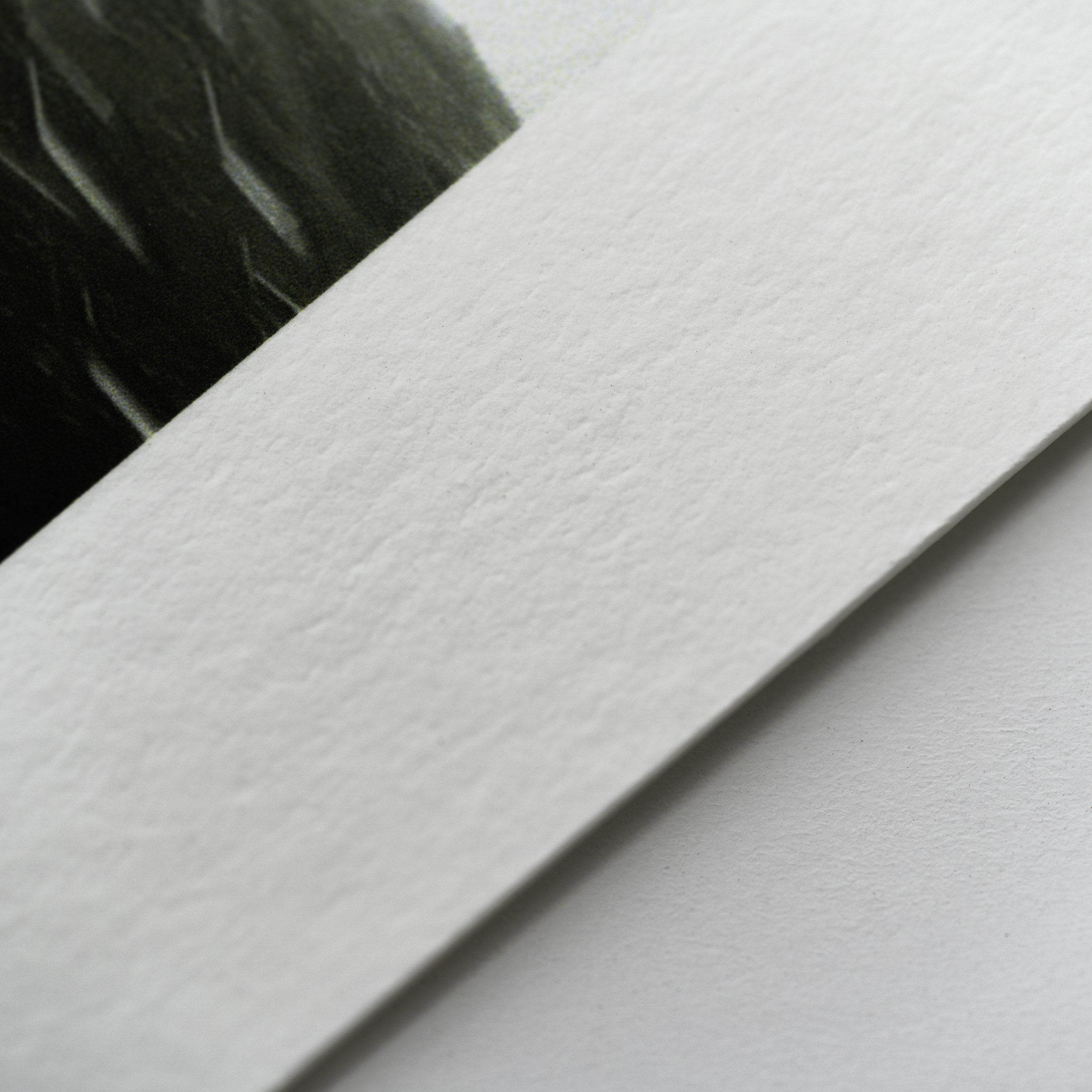 Intricate texture of giclee print paper enhances close-up photograph of fine art Lake District landscape photography