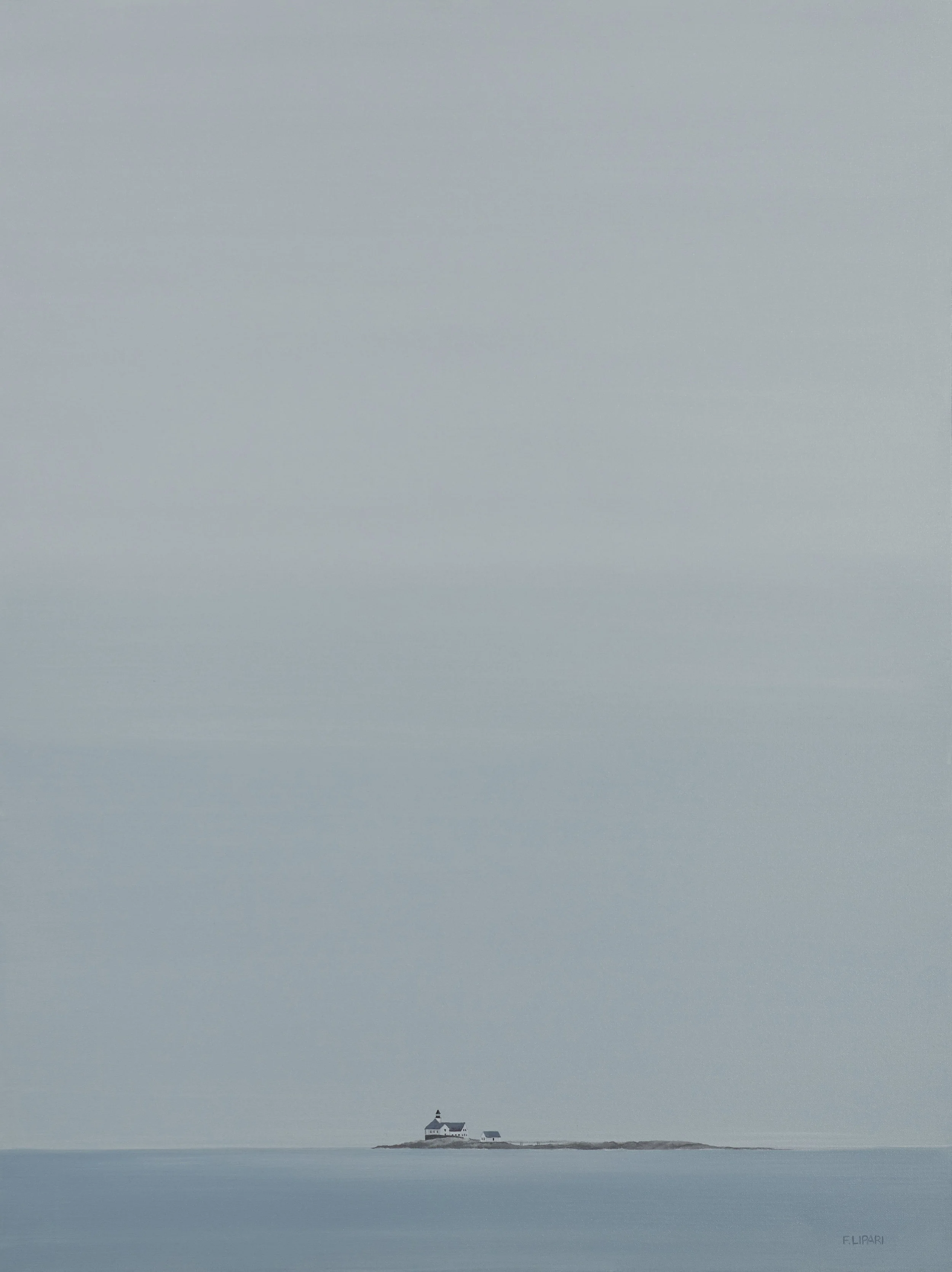 Cuckolds Light House | 2017, 30 x 40 acrylic on canvas