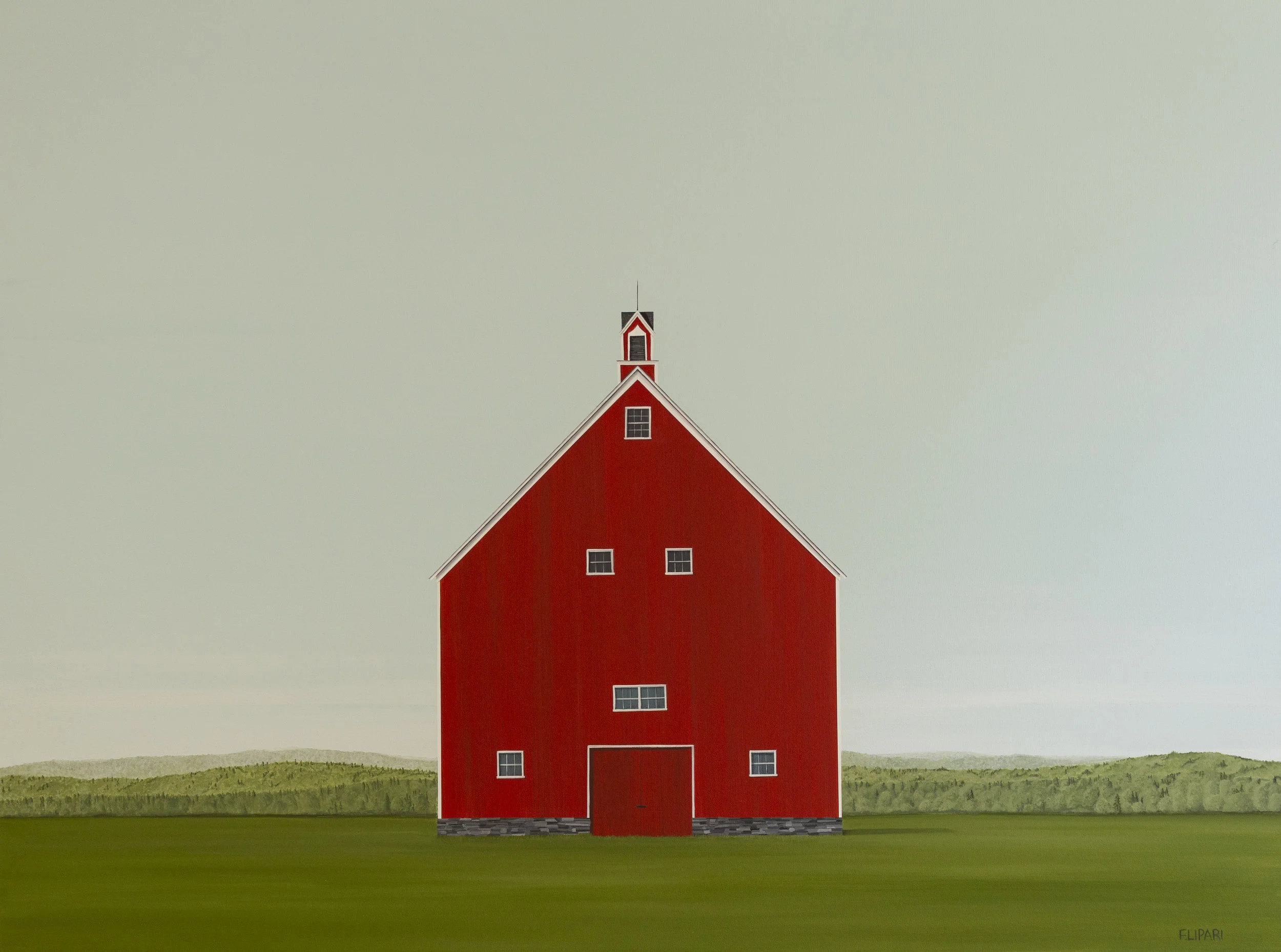New England Red | 2018, 48 x 36 acrylic on canvas