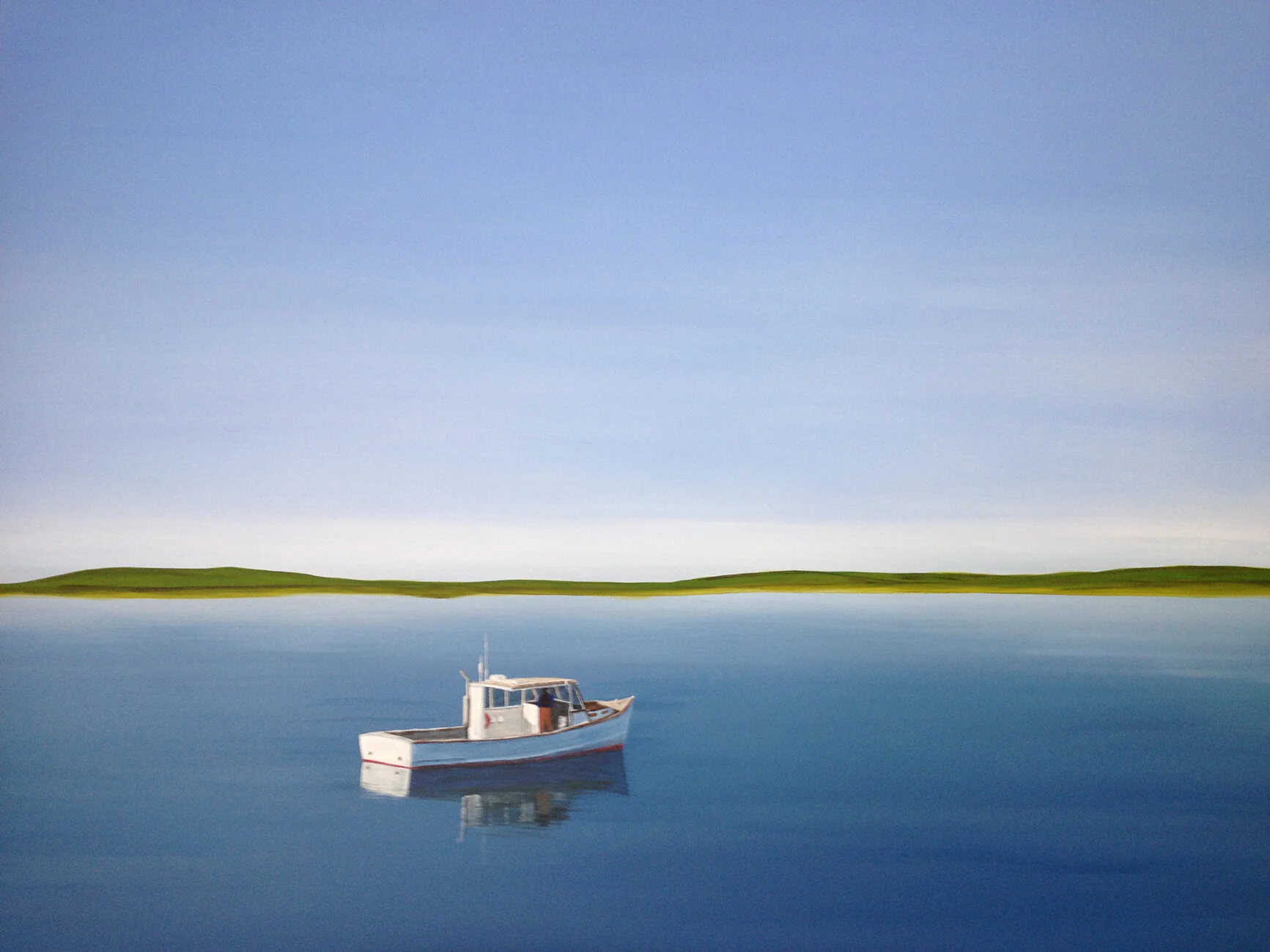   The Lobsterman  | 2013, 40 x 30 acrylic on canvas.  