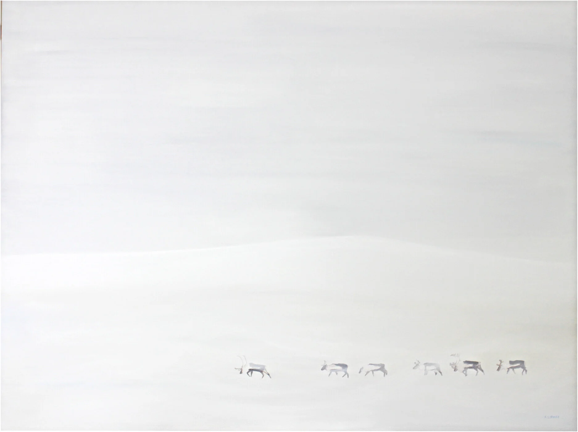   Arctic Trek  | 2013, 48 x 36 Acrylic on canvas.   