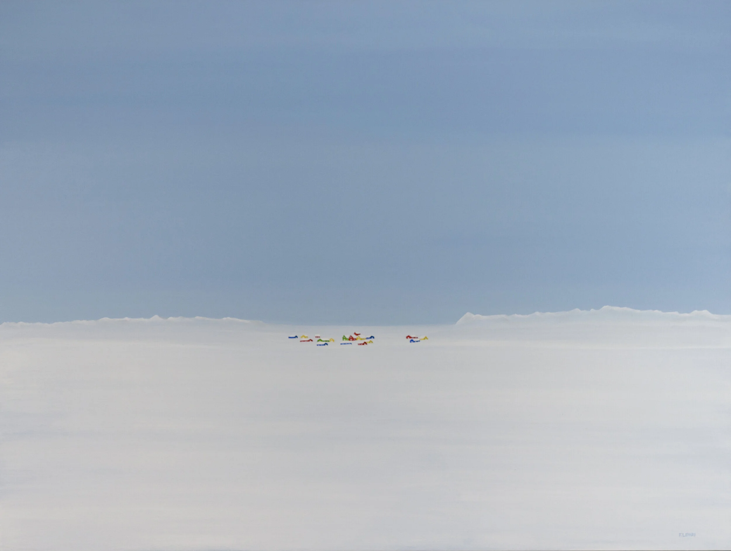   Snow Day   | 2015, 48 x 36 acrylic on canvas.    