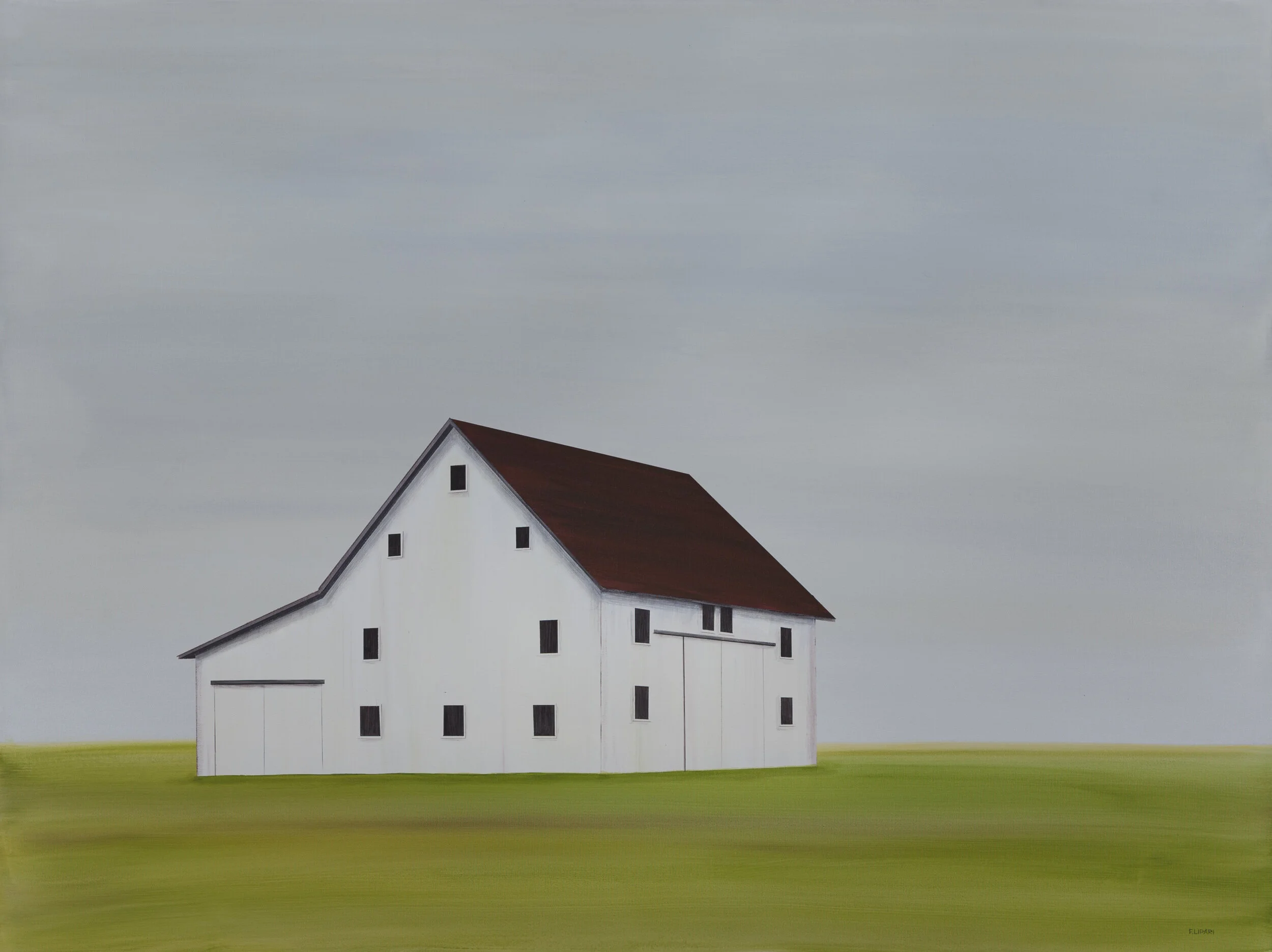   A White Barn  | 2013, 48 x 36 acrylic on canvas. 