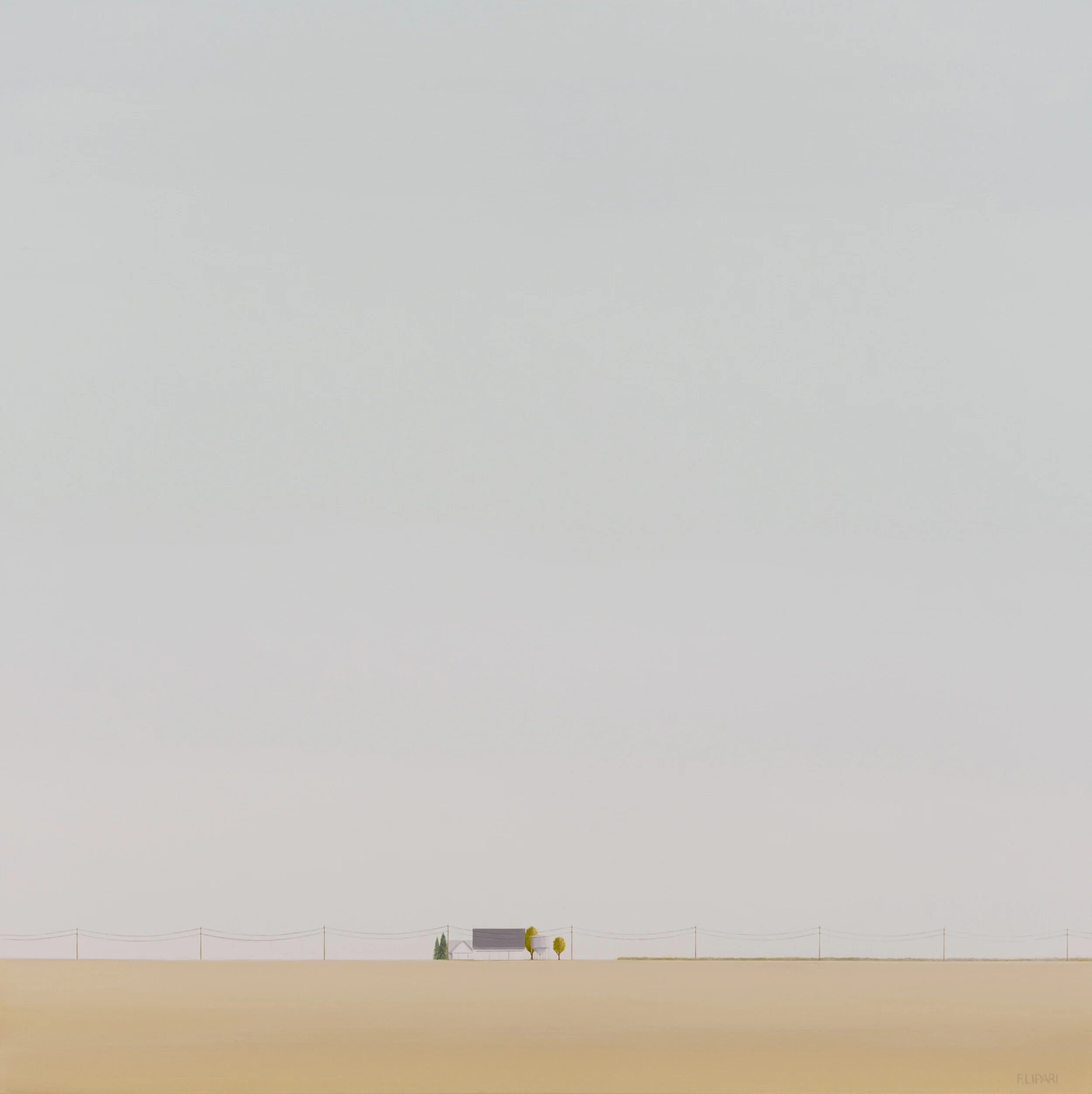   Connected  | 2020, 40 x 40 acrylic and watercolor pencil on canvas. 