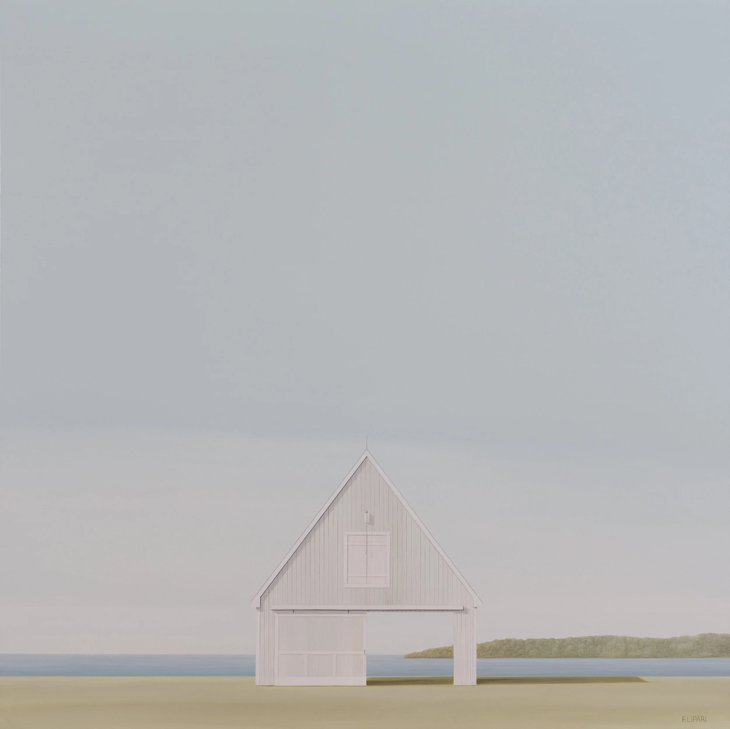   Proximity  | 2021, 40  x  40 acrylic and watercolour pencil on canvas 