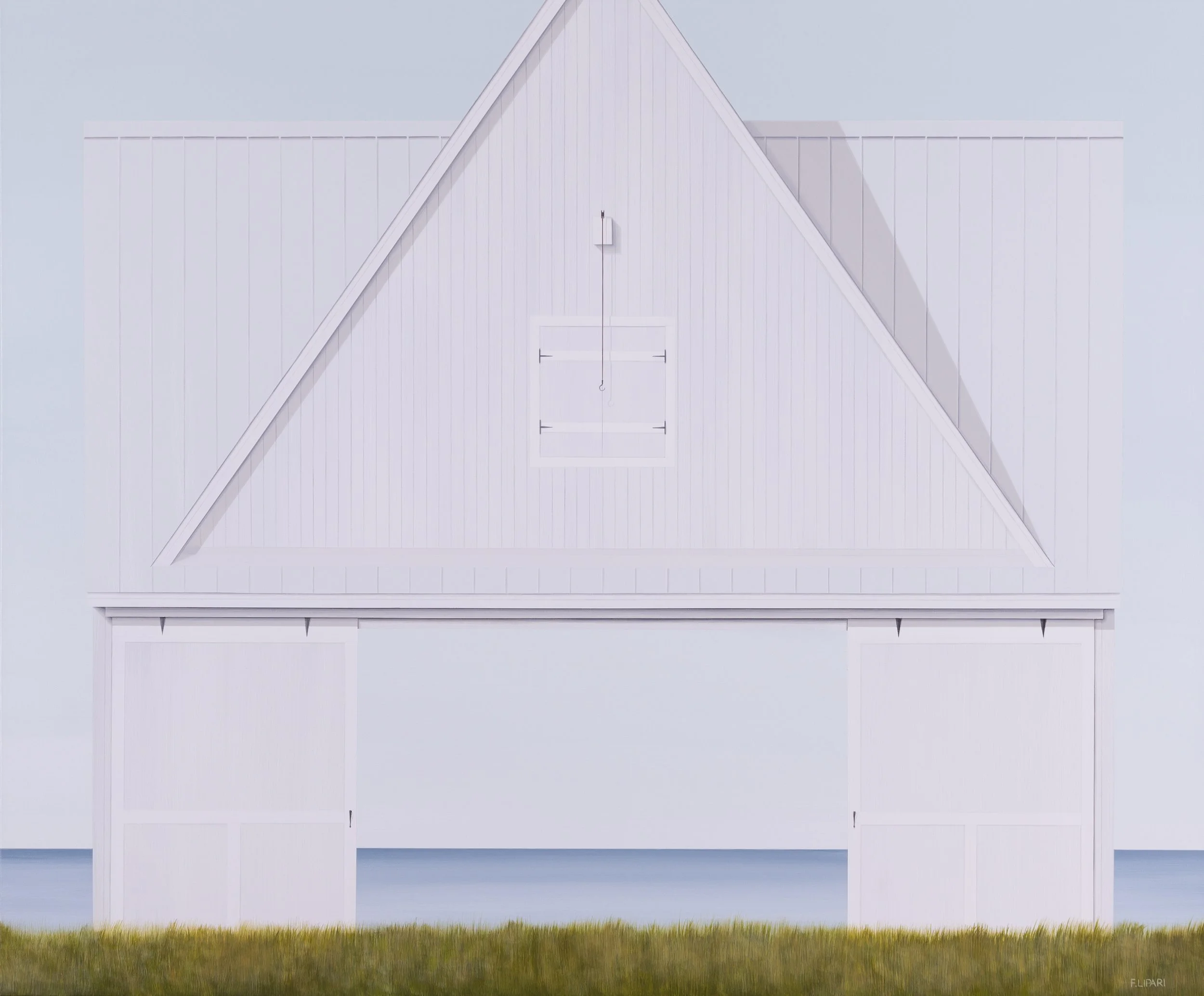   Shed-Light  |  2021, 40 x 48 acrylic and watercolour pencil on canvas 