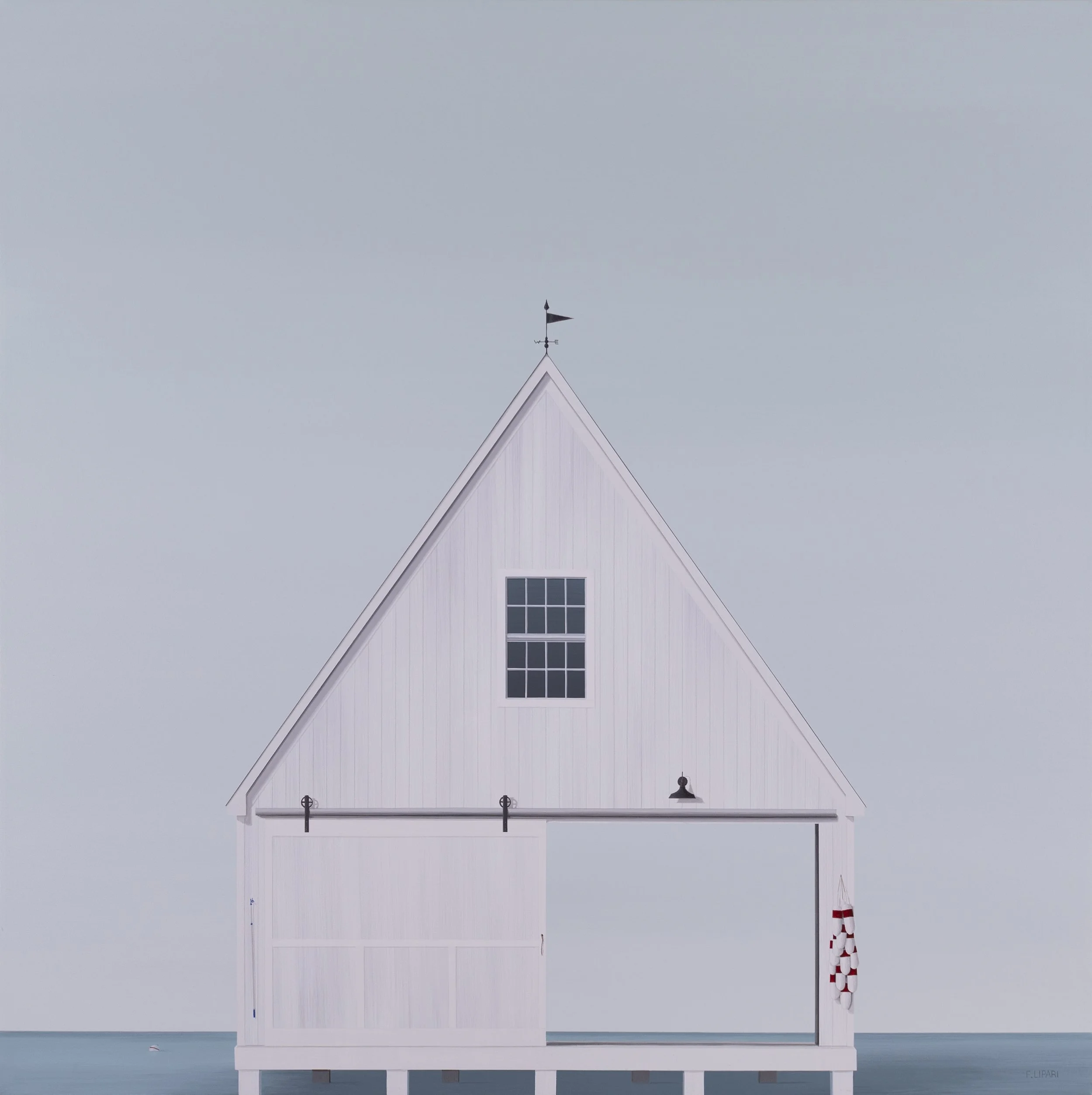   Uplifted  | 2022, 40 x 40 acrylic and watercolour pencil on canvas 