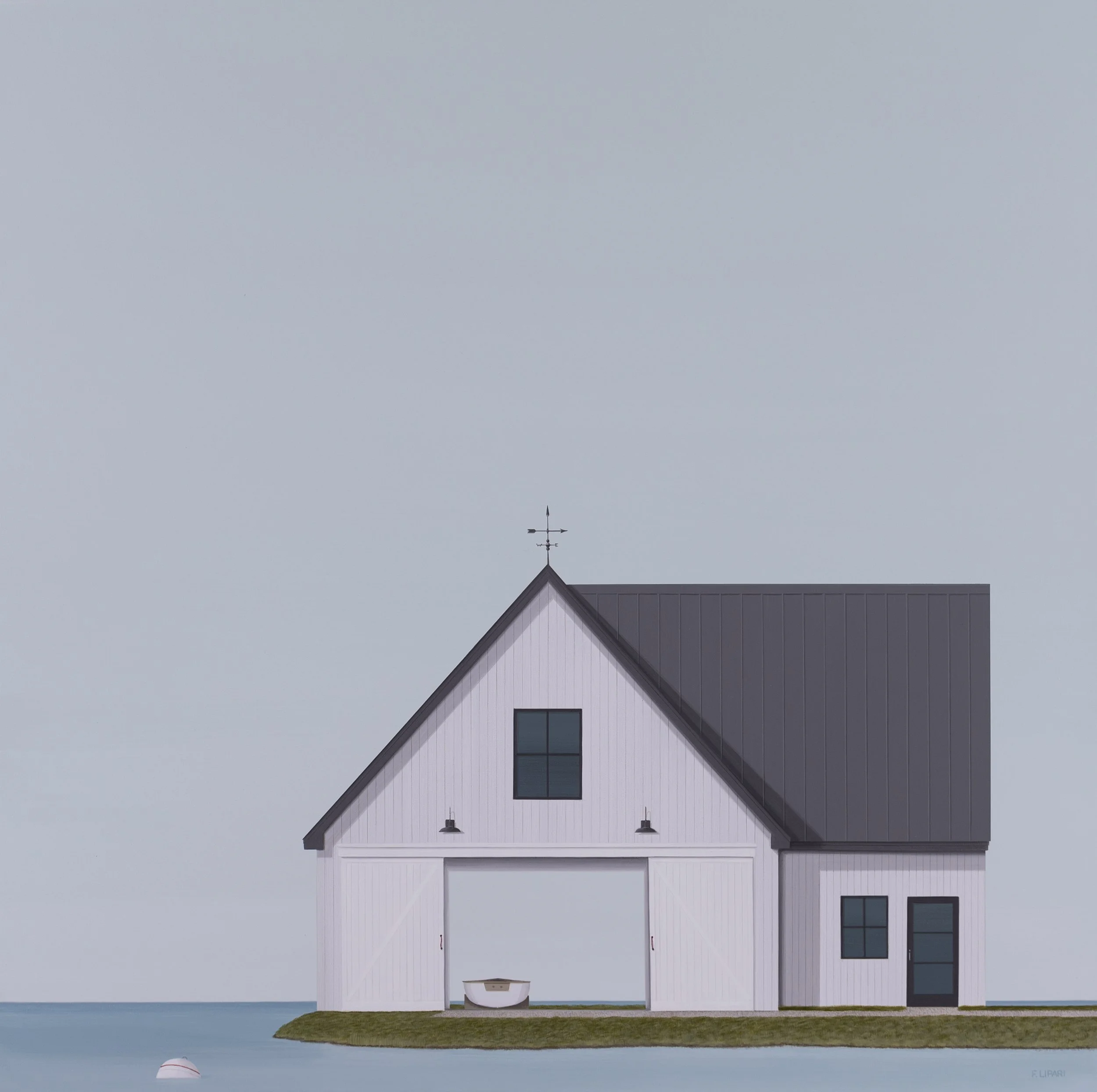   Extremity  | 2022, 40 x 40  acrylic and watercolour pencil on canvas 