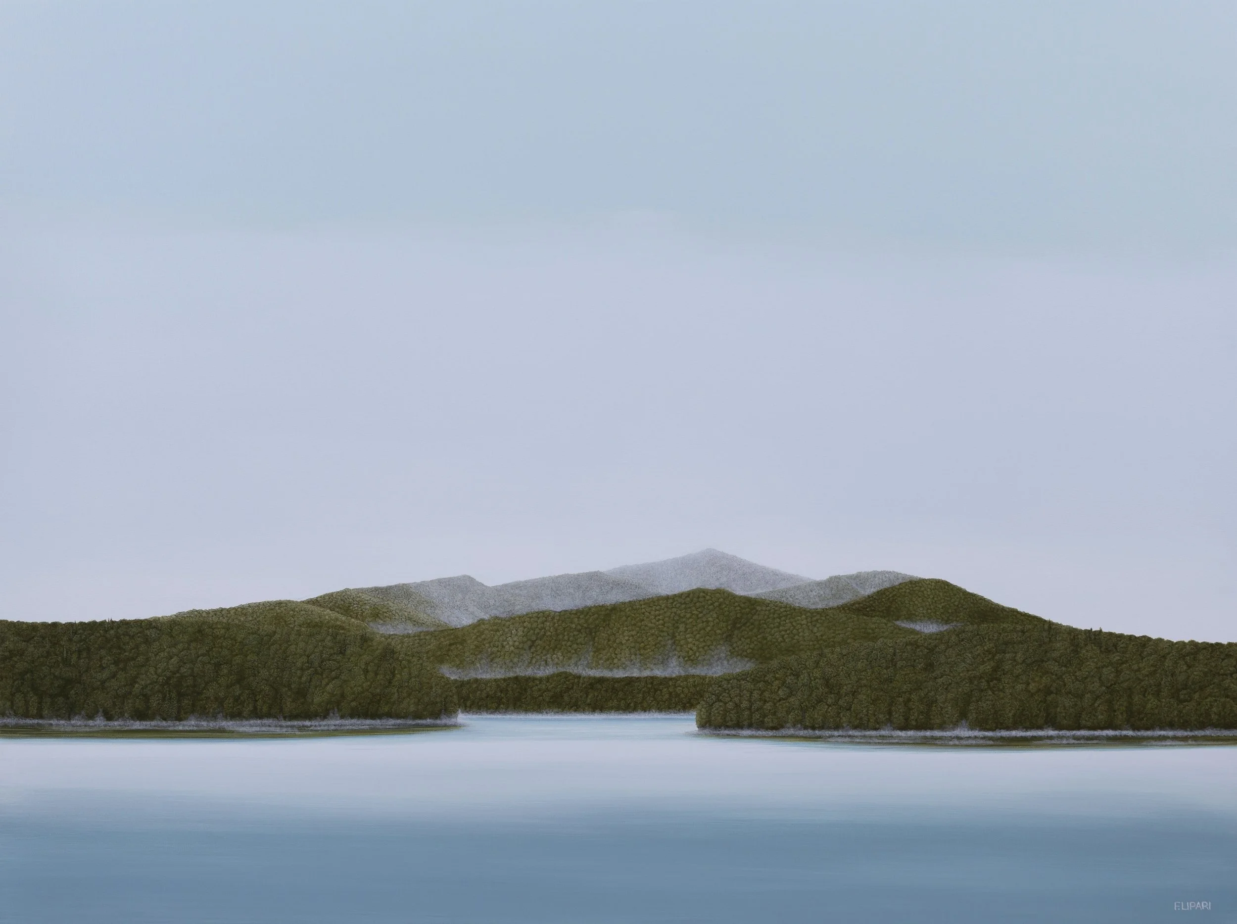   Virginia Blues  | 2024, 36 x 48 acrylic on canvas 