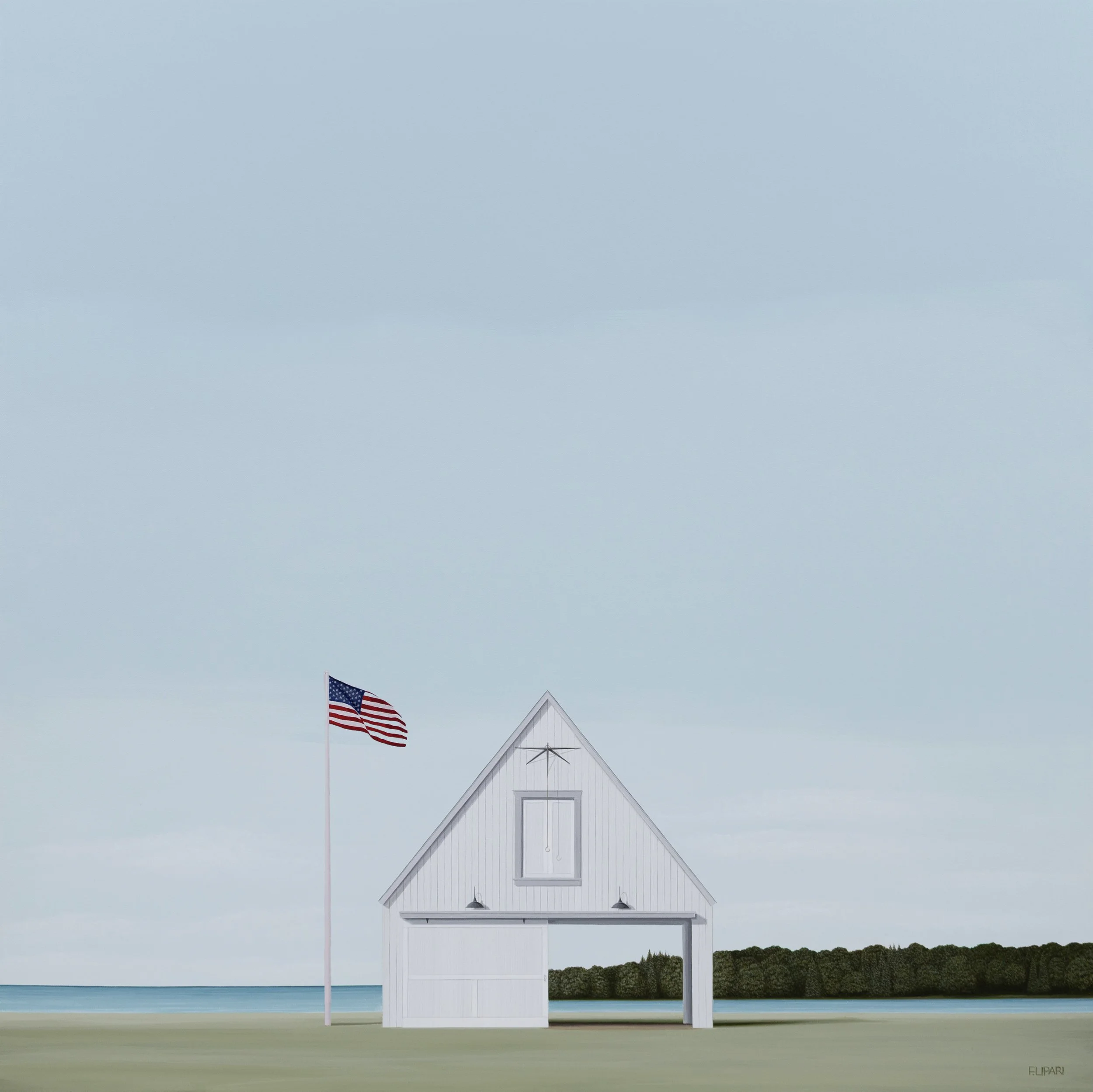   Opening  | 2025, 40 × 40 acrylic and watercolor pencil on canvas 