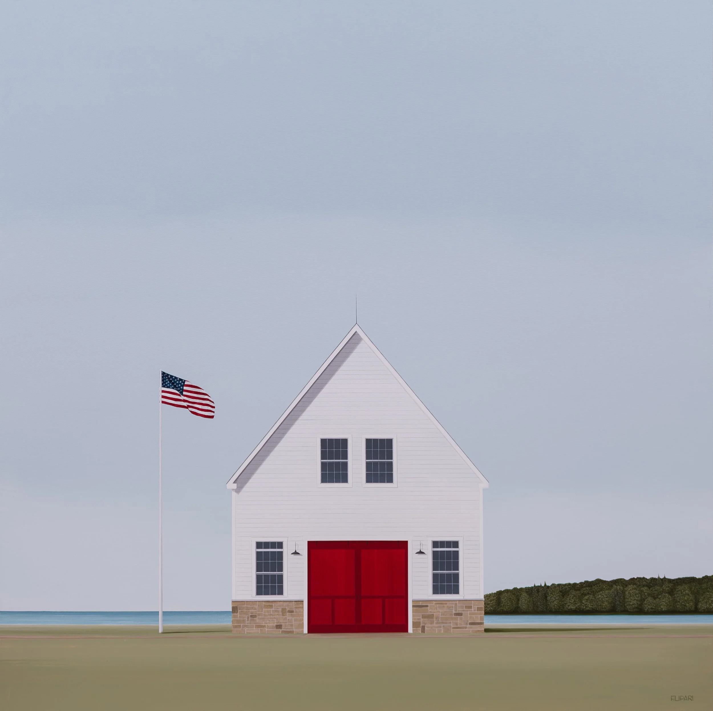   Revived  | 2025, 40 × 40 acrylic and watercolor pencil on canvas 