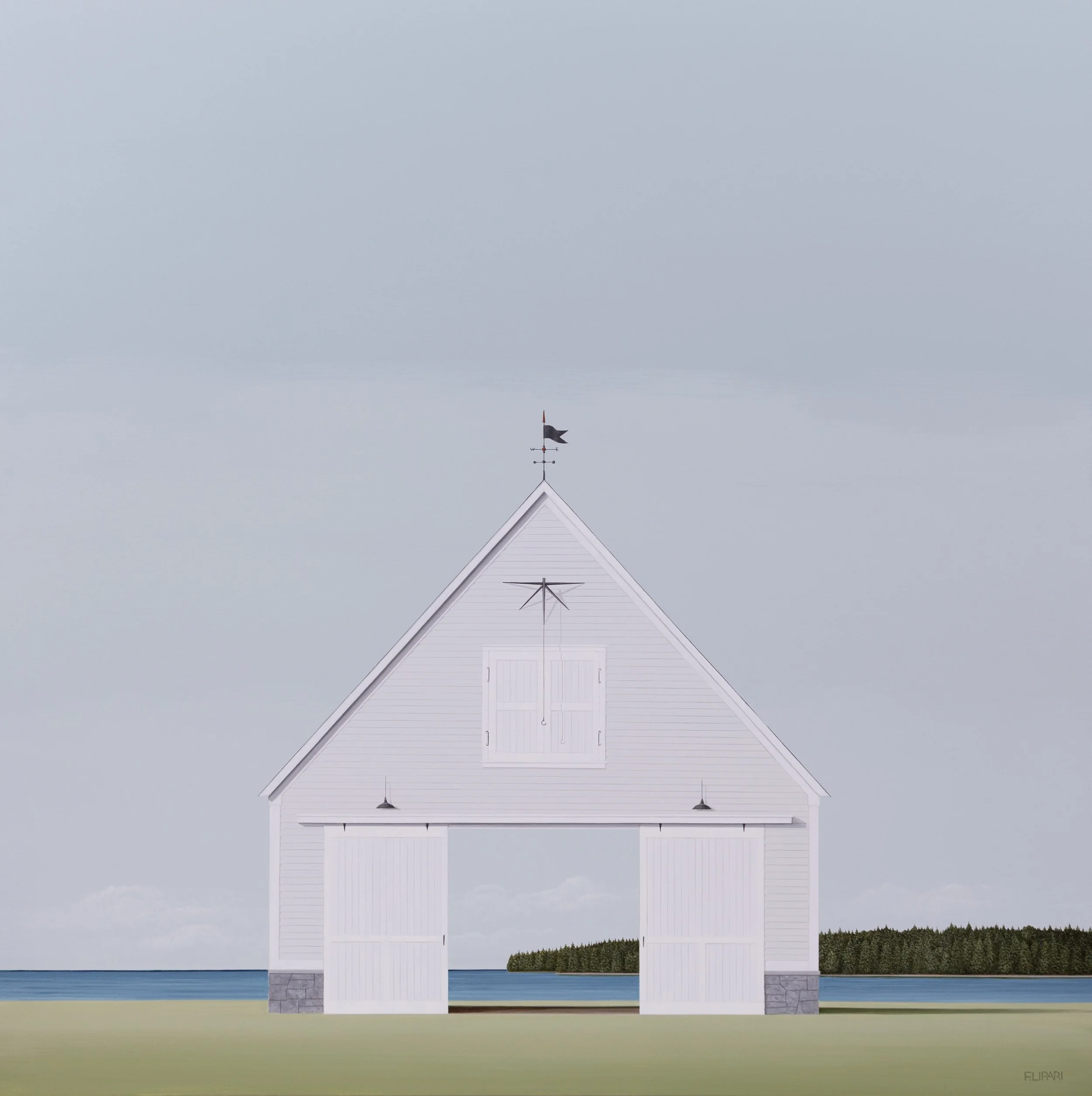   Awakening  | 2026, 40 × 40 acrylic and watercolor pencil on canvas 