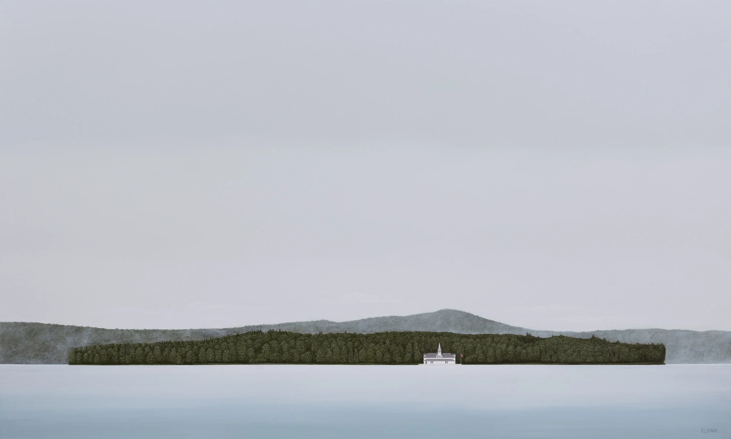   Province Island  | 2026 , 36 × 60 acrylic on canvas    