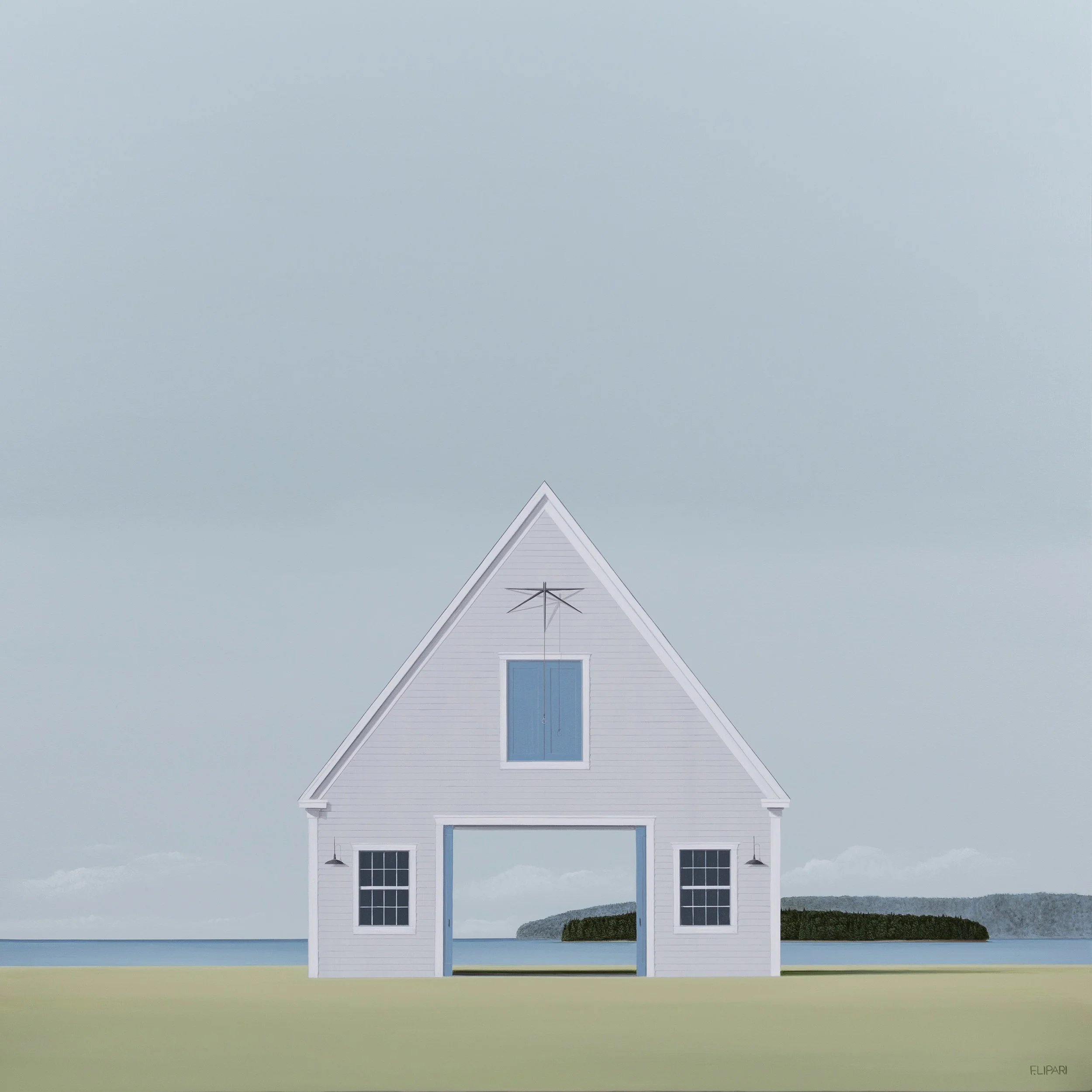  Purity  | 2026, 43 × 43 acrylic and watercolor pencil on canvas 