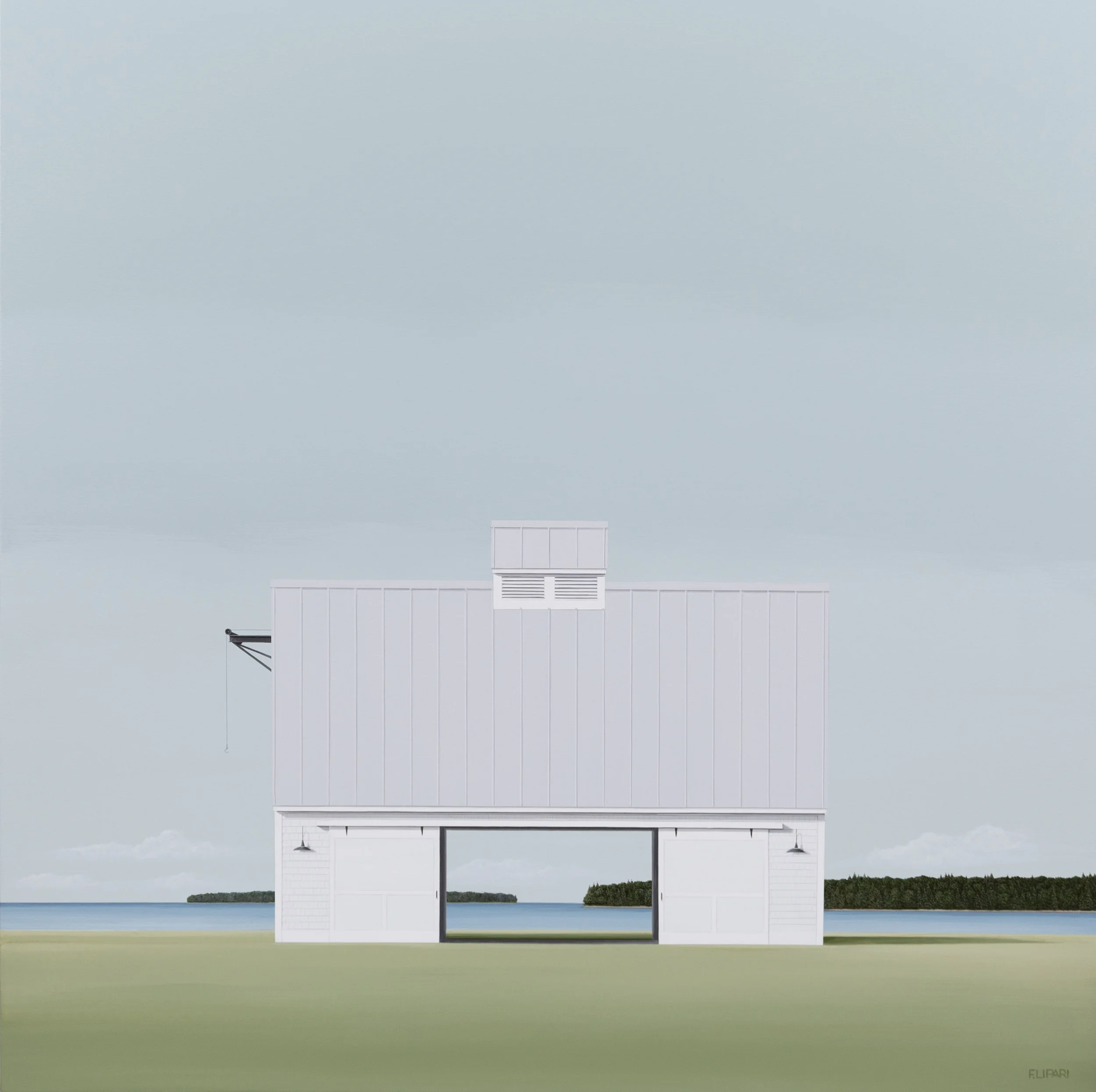   Plenitude  | 2026, 40 × 40 acrylic and watercolor pencil on canvas 